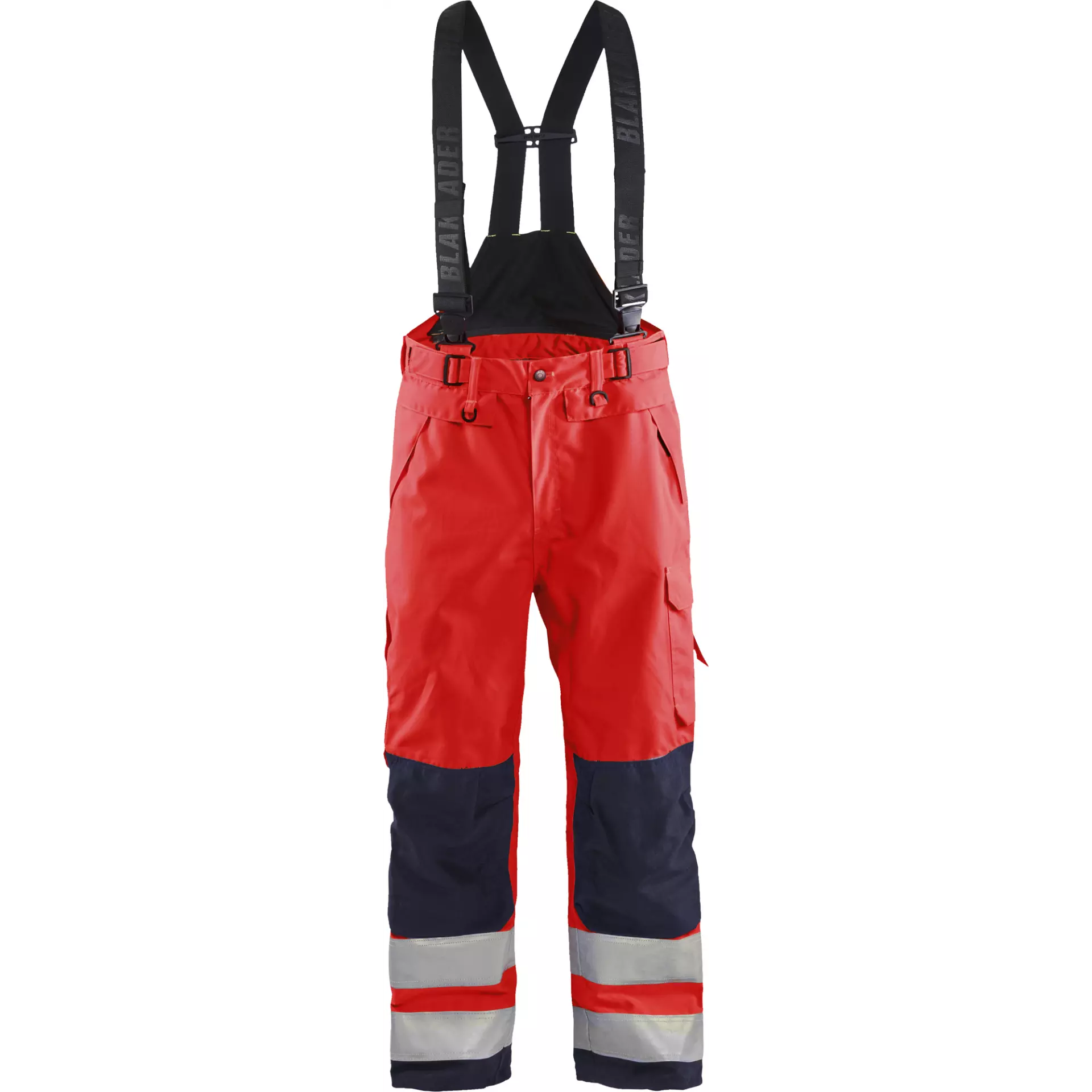 Blåkläder 186719775599, Warnschutz-Shellhose, Warnrot/Schwarz