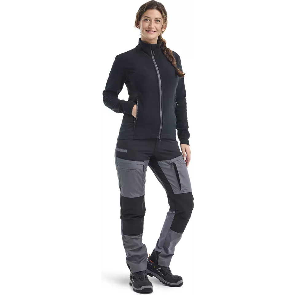 Blåkläder 716618459699, Women's Stretch Work Pants, Gray/Black, image 4, gallery thumbnail