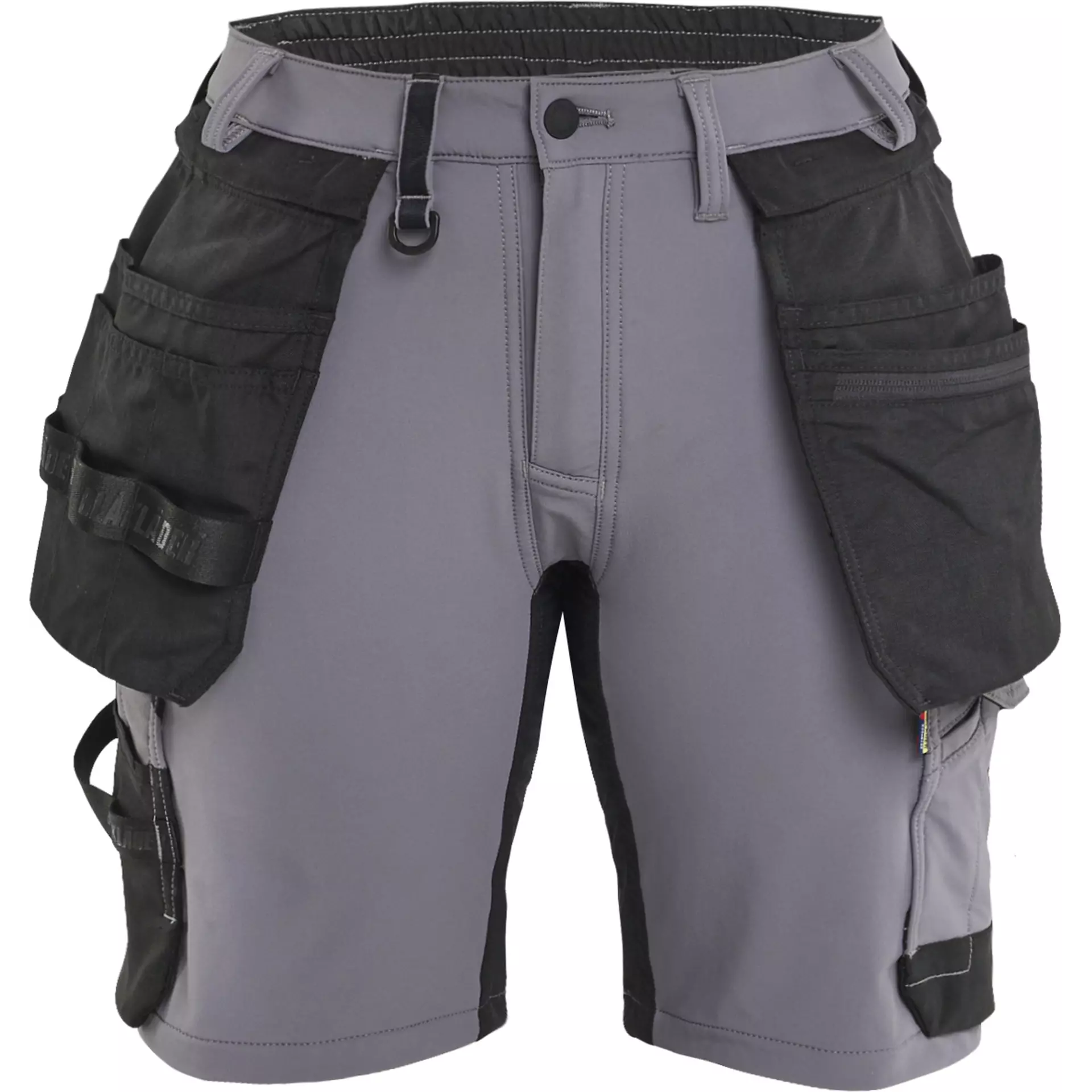 Blåkläder 712416459699, Women's Holster Pocket Shorts, 4-Way Stretch, Gray/Black