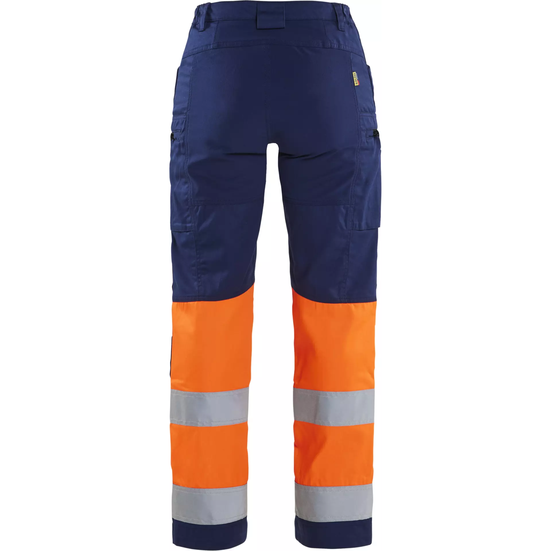 Blåkläder 716118118953, Women's High-Vis Stretch Pants, Dark Blue/Hi-Vis Orange, image 4