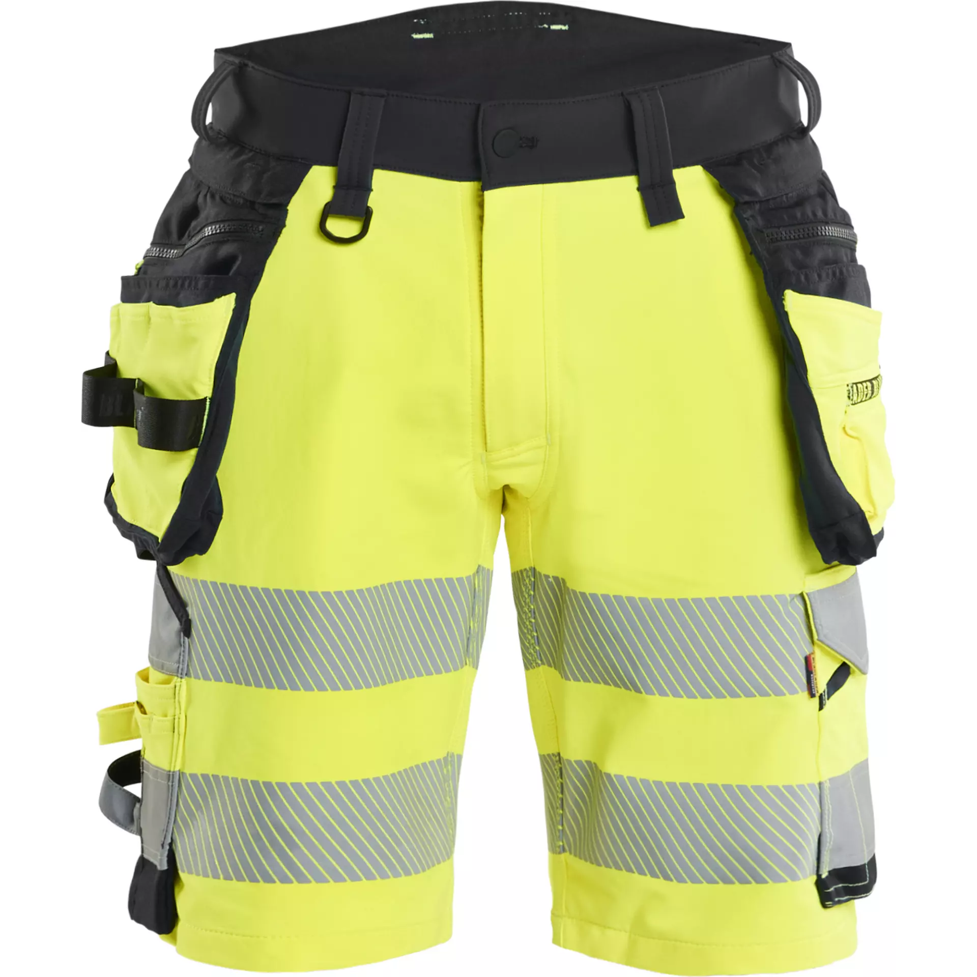 Blåkläder 112016483399, High-Vis Holster Shorts, 4-Way Stretch, High-Vis Yellow/Black
