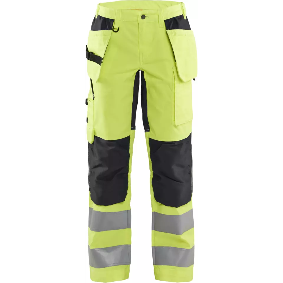 Blåkläder 716318113399, Women's Hi-Vis Holster Pants, Stretch, Hi-Vis Yellow/Black, image 1, gallery thumbnail