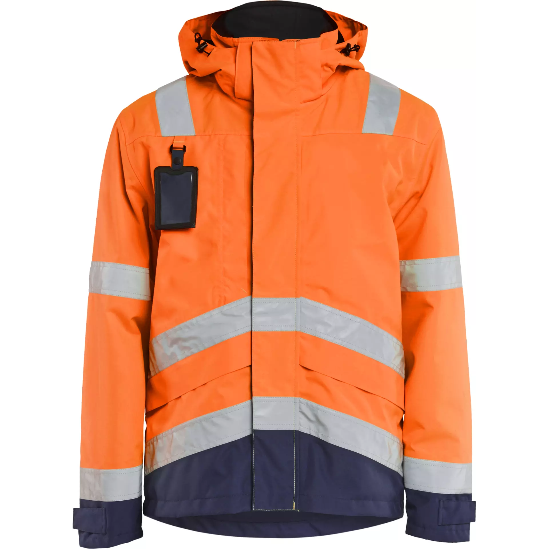 Blåkläder 483719775389, High-Vis Shell Jacket, High-Vis Orange/Dark Blue