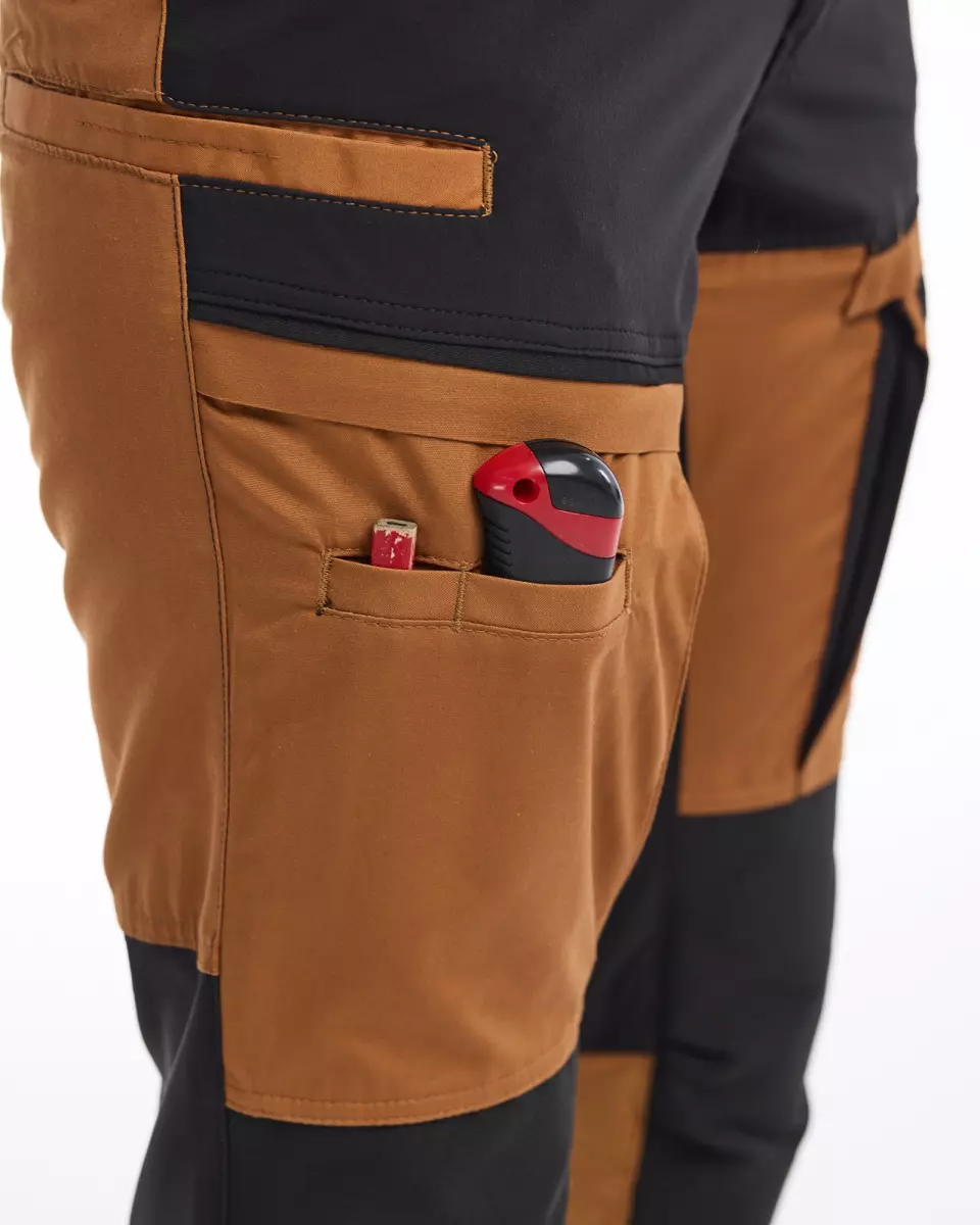 Blåkläder 716618454099, Women's Stretch Work Pants, Rust/Black, image 6, gallery thumbnail