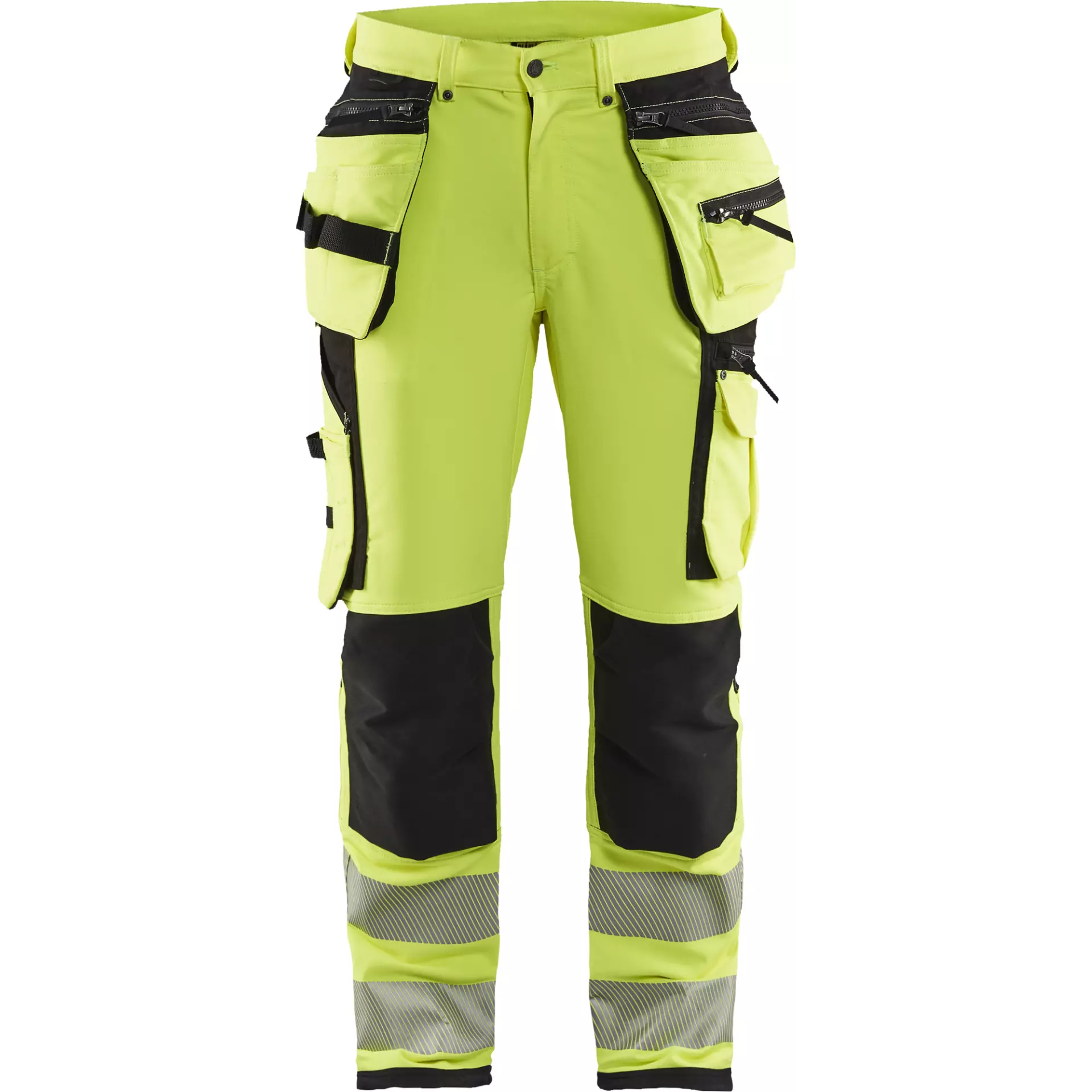 Blåkläder 199716423399, Warnschutz-Handwerkerhose, 4-Wege-Stretch, Warngelb/Schwarz