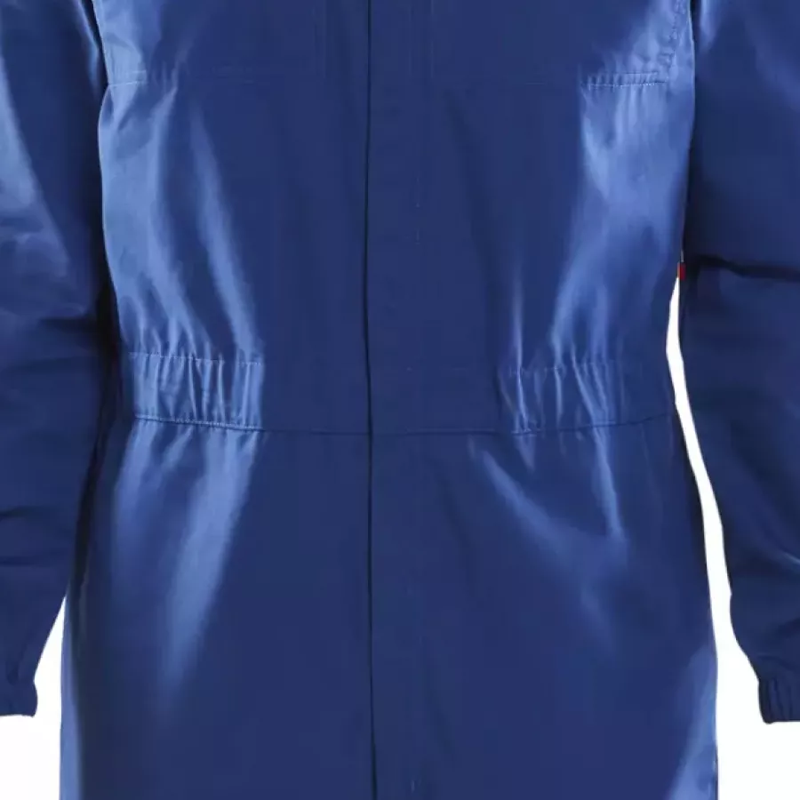 **Elastischer Bund** gewährleistet eine bequeme, flexible Passform, die sich jeder Bewegung während der gesamten Arbeitsschicht anpasst.