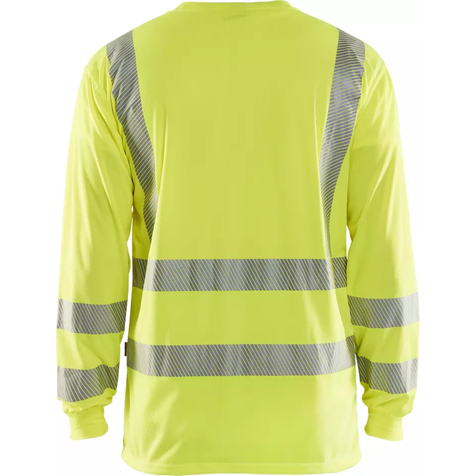 Blåkläder 338510133300, High-Vis Long-Sleeve T-Shirt With UV Protection, High-Vis Yellow, image 4, gallery thumbnail