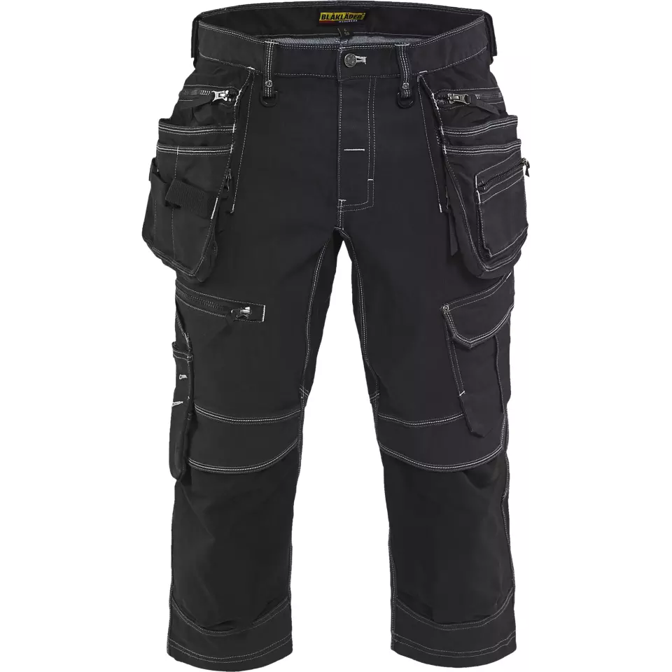 Blåkläder 199111419900, X1900 Stretch Pirate Pants, Black, image 1, gallery thumbnail
