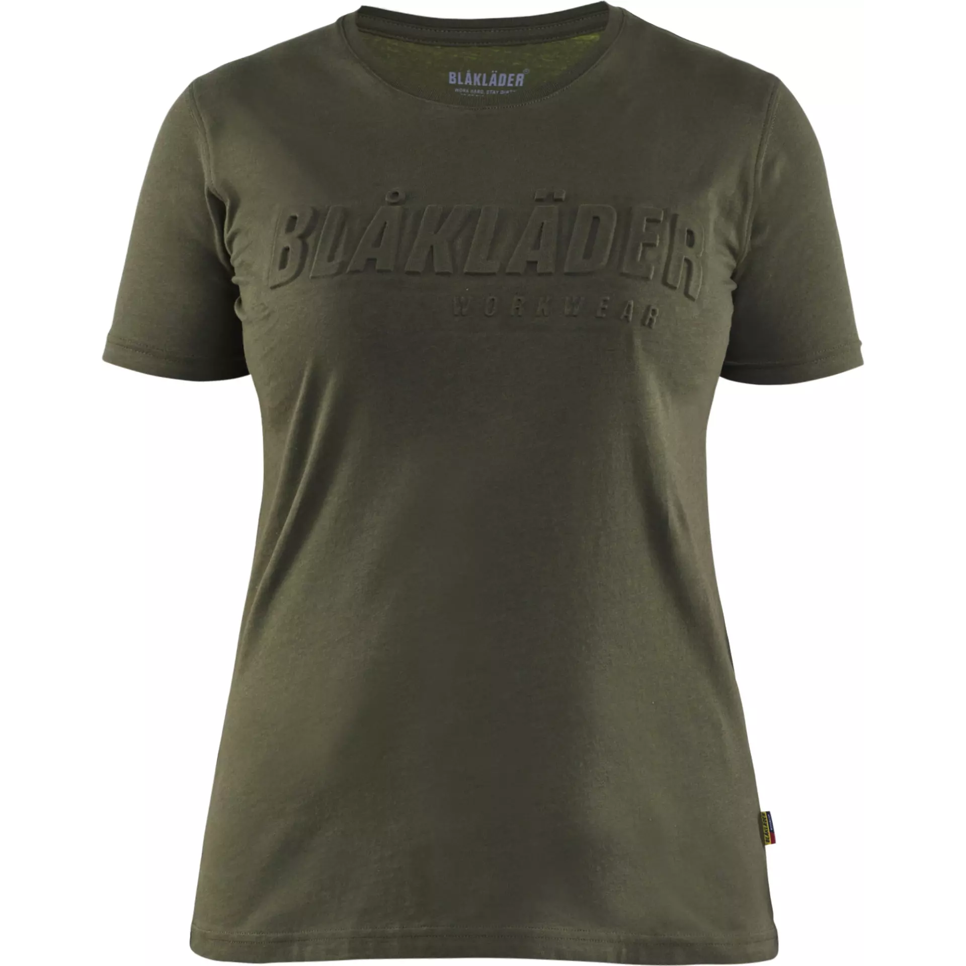 Blåkläder 343110424209, Women's 3D T-Shirt, Forest Green
