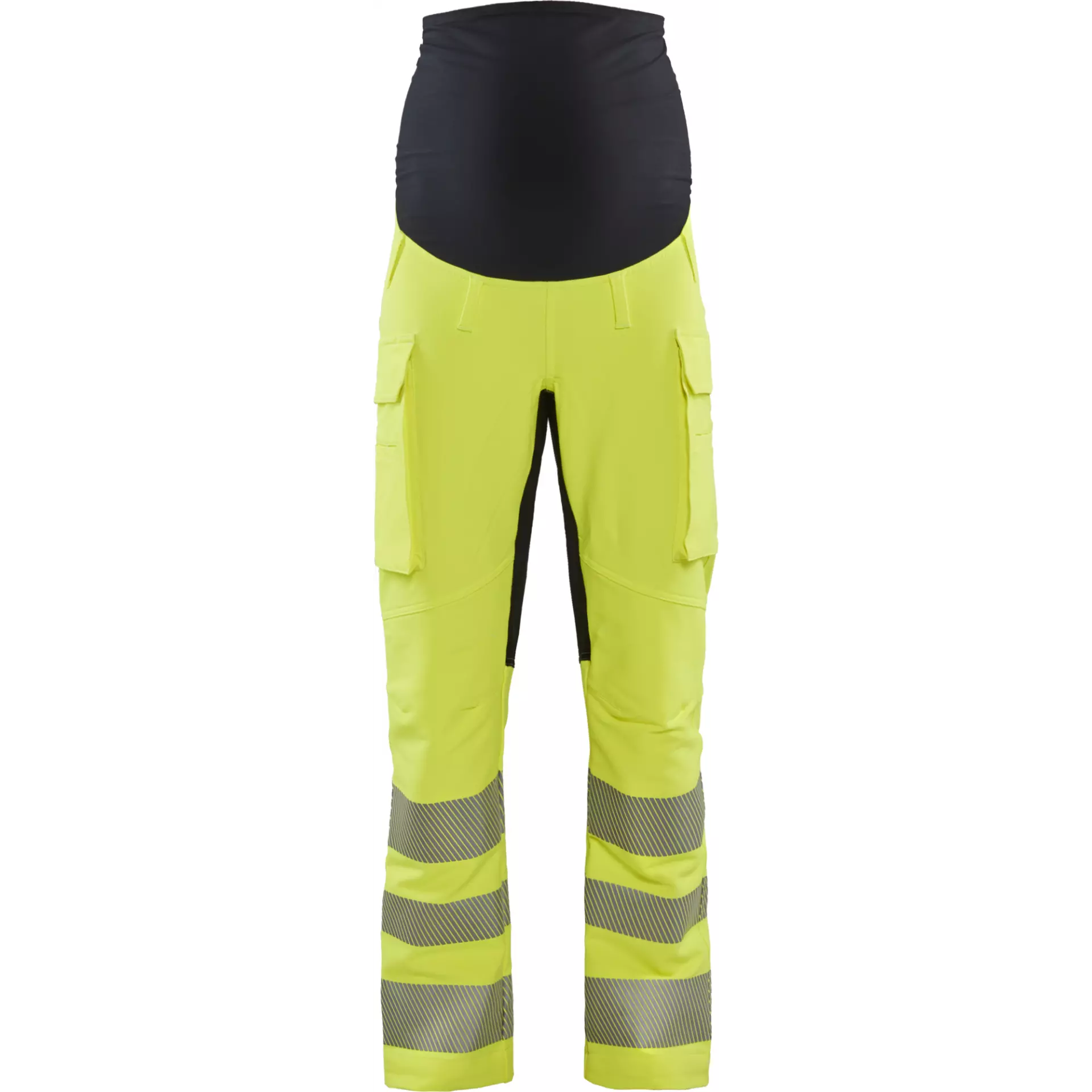 Blåkläder 710016423399, High-Vis Maternity Trousers, 4-Way Stretch, High-Vis Yellow/Black