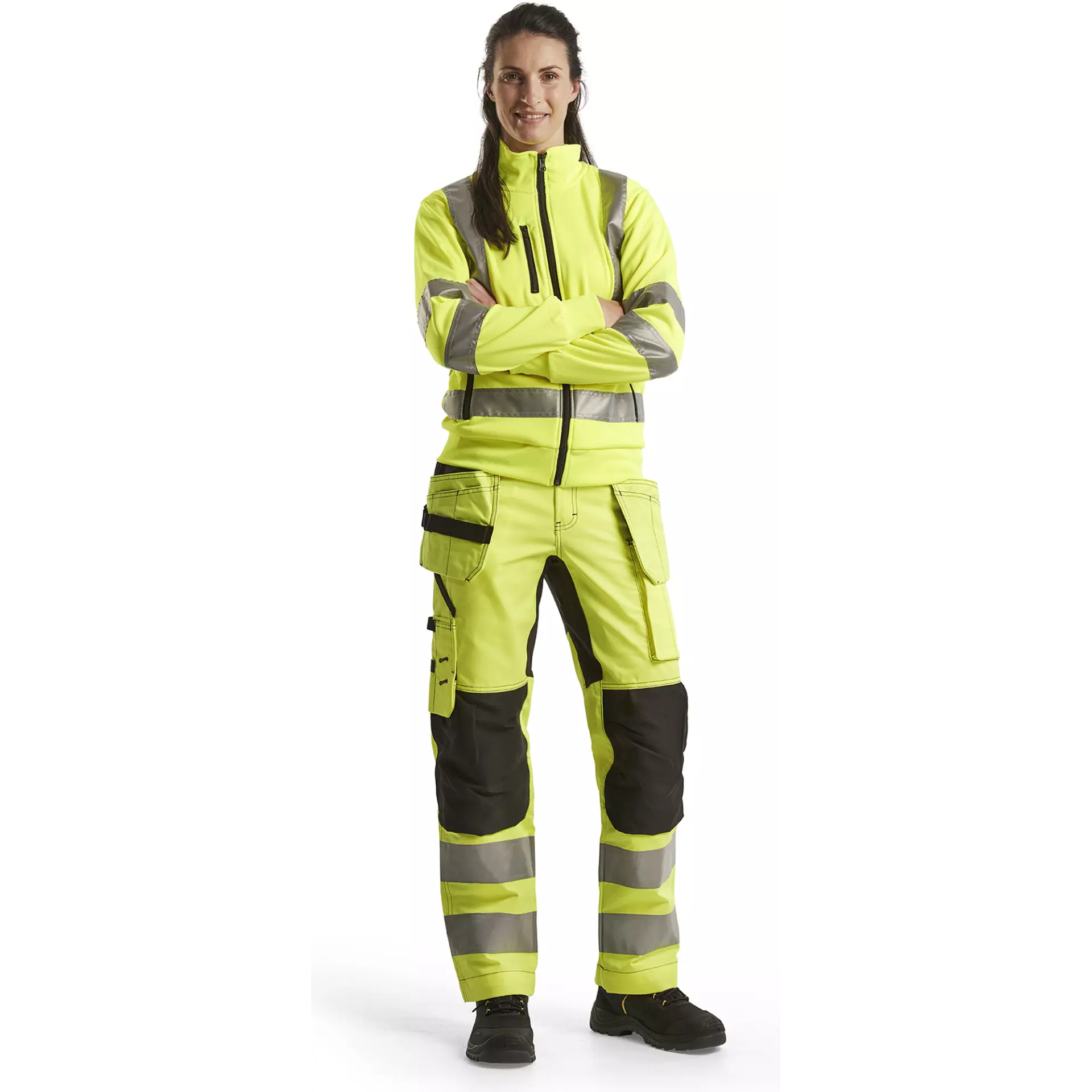 Blåkläder 716318113399, Women's Hi-Vis Holster Pants, Stretch, Hi-Vis Yellow/Black, image 5