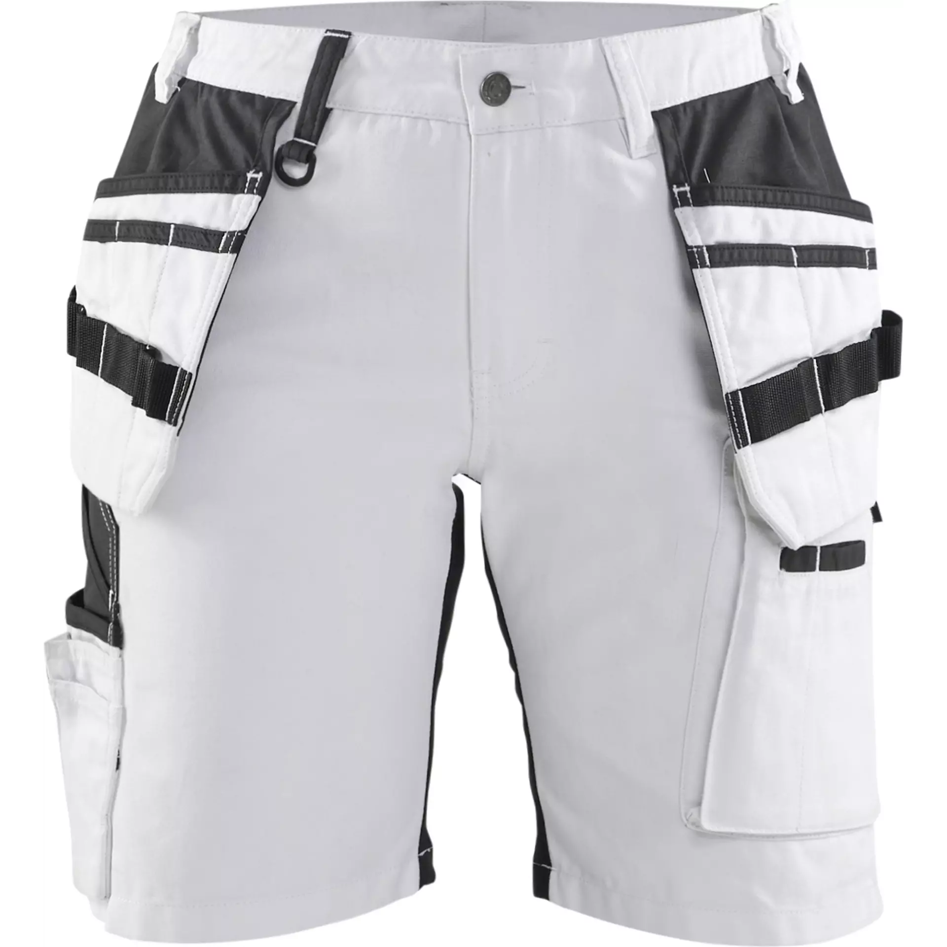 Blåkläder 717110001099, X1900 Naisten maalarin shortsit, stretch, musta/valkoinen