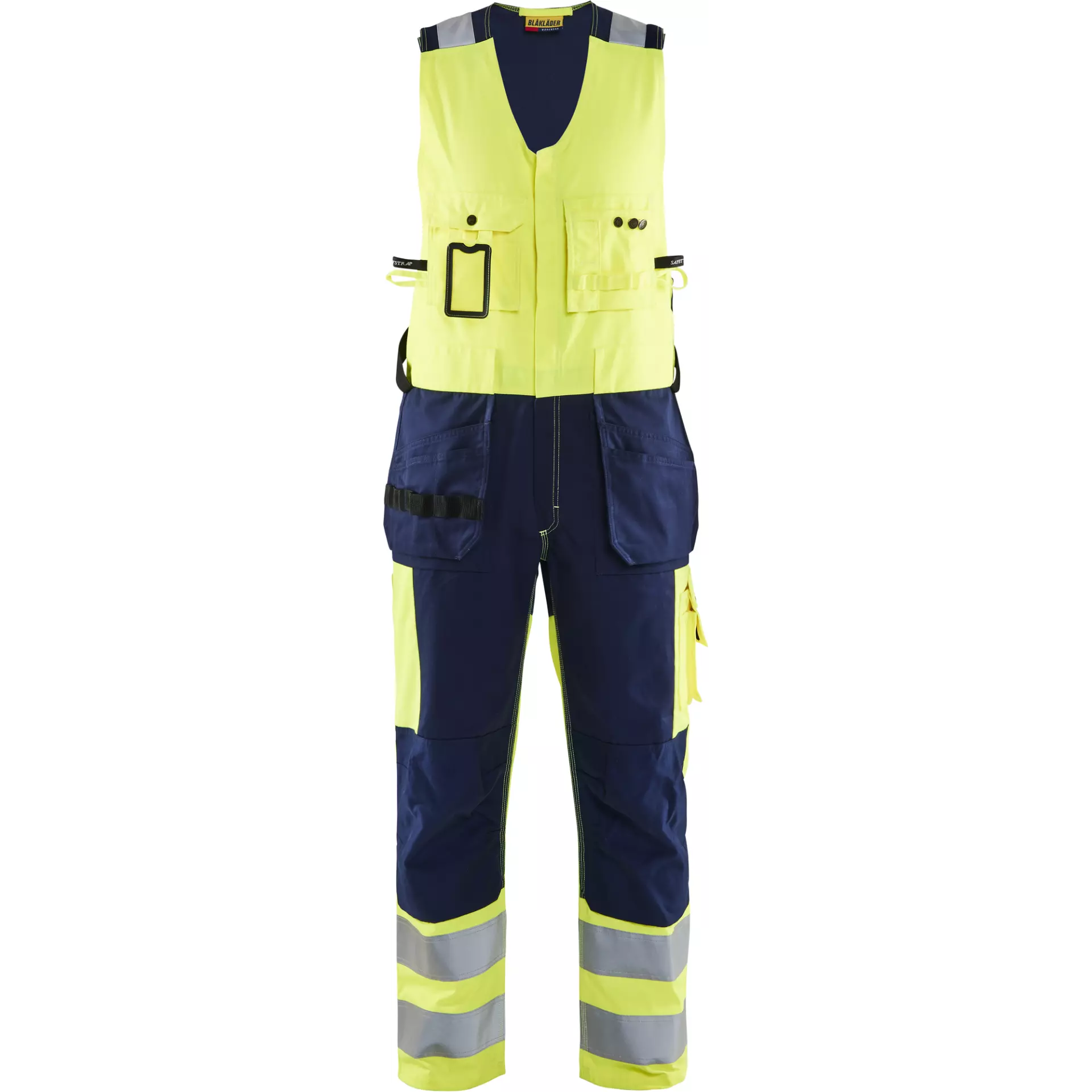 Blåkläder 265318043389, High-Vis Bib & Brace, High-Vis Yellow/Navy