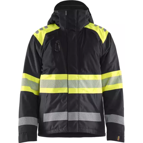 Blåkläder High-vis talvitakki, musta/huomiokeltainen