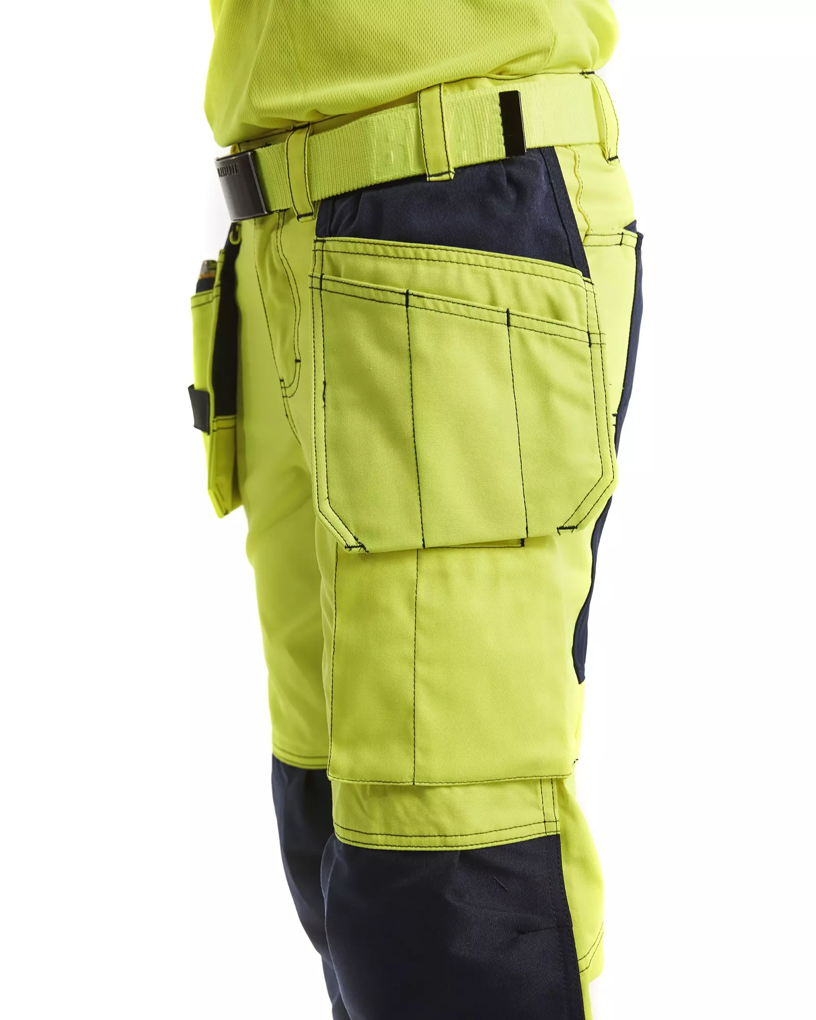 Blåkläder 716318113389, Women's High-Vis Holster Pants, Stretch, High-Vis Yellow/Navy Blue, image 7