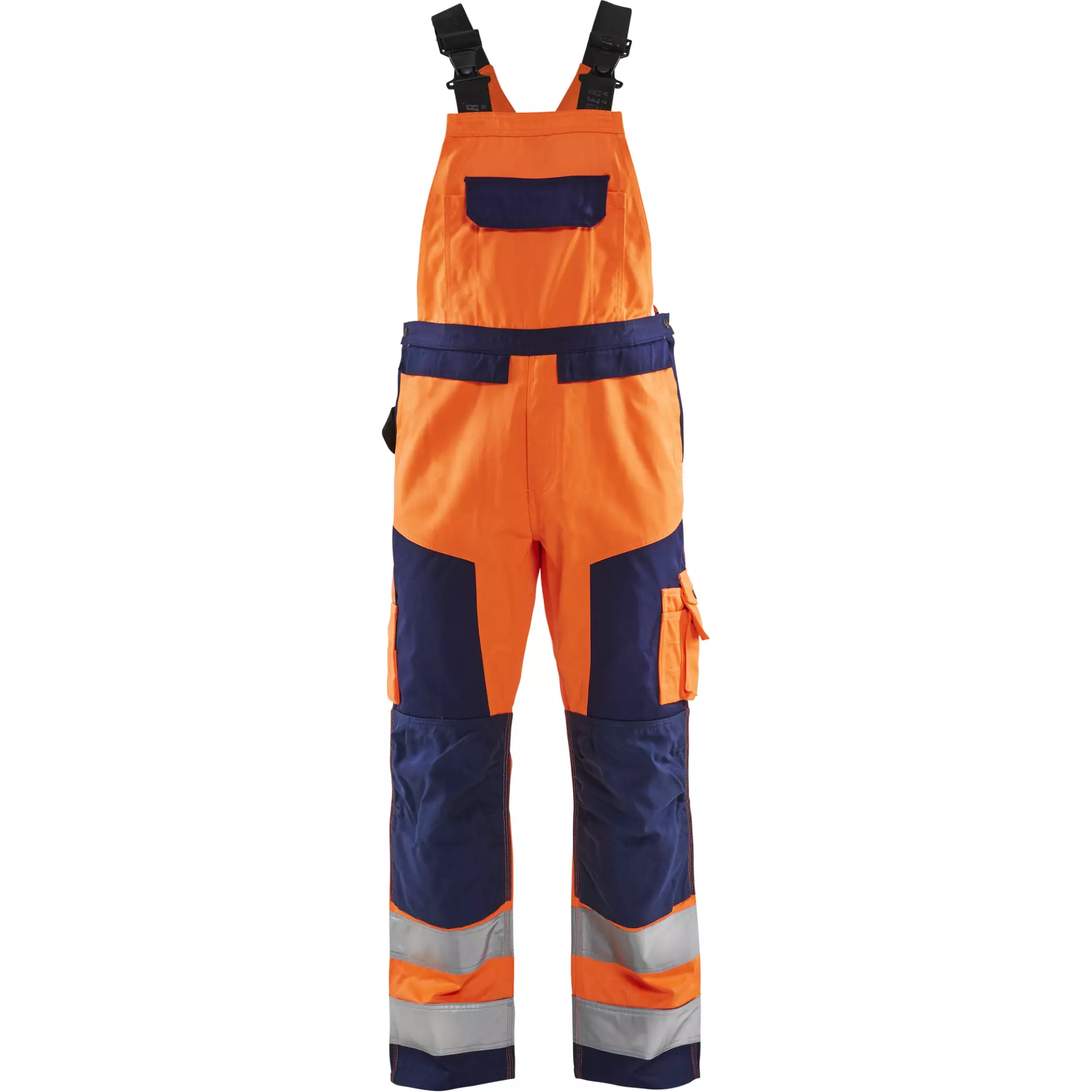 Blåkläder 266018115389, High-Vis Bib Overall, Hi-Vis Orange/Navy