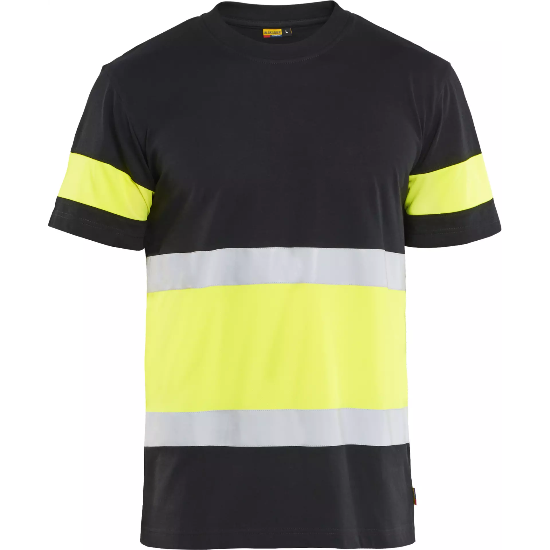 Blåkläder 338710309933, High-Vis T-Shirt, Black/High-Vis Yellow