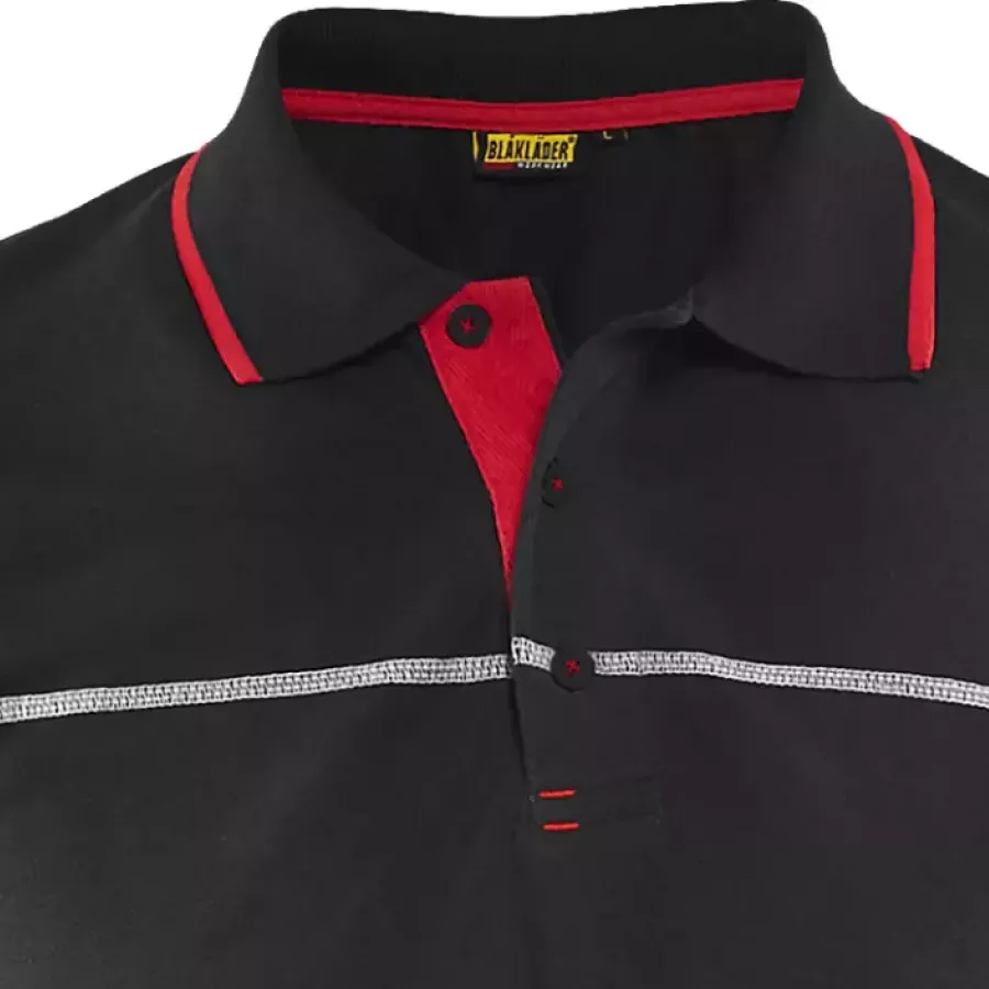 **Ribbed Collar with a Button Closure** gives you a polished look with a comfortable, adjustable fit.