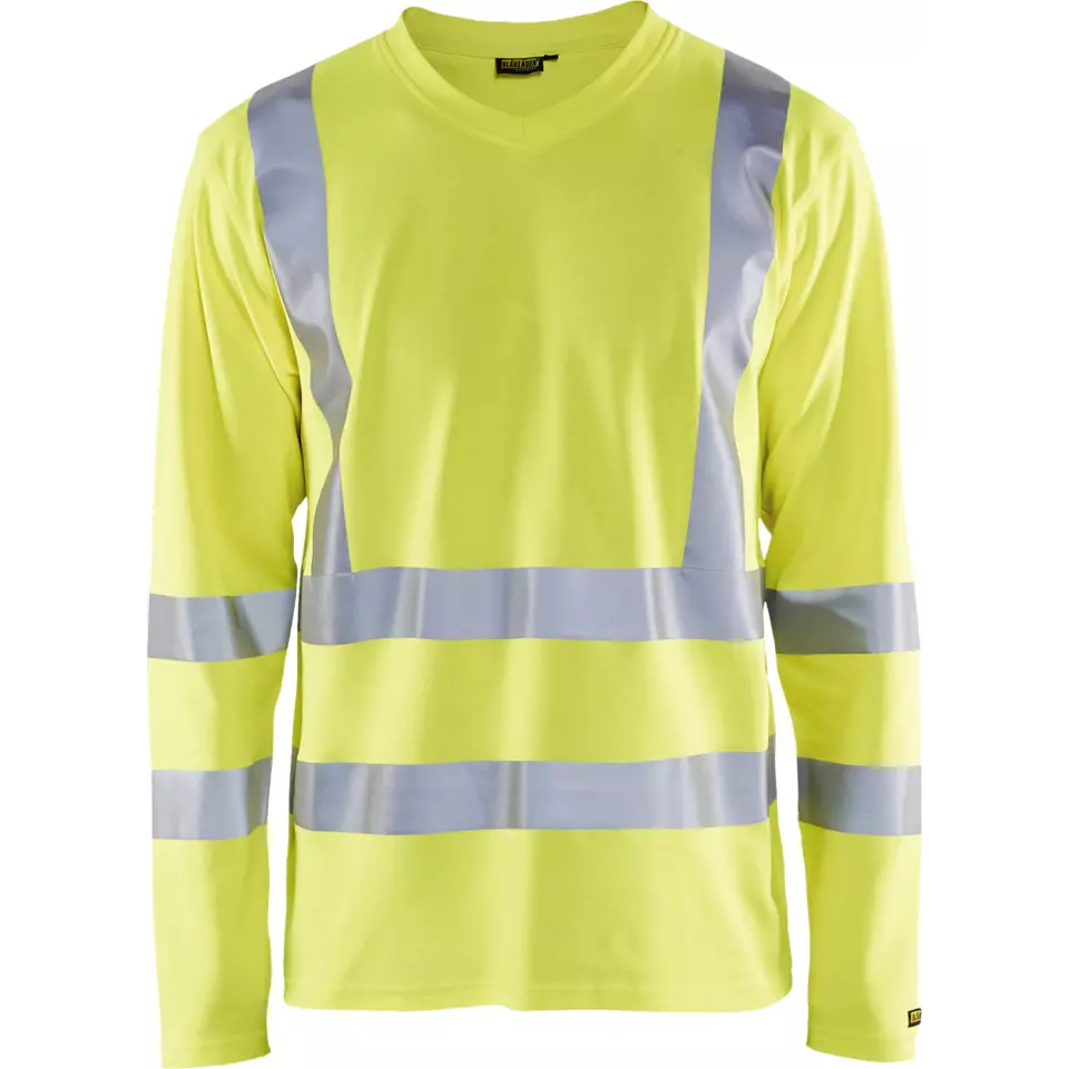 Blåkläder 338110703300, High-Vis Long-Sleeve T-Shirt With UV Protection, High-Vis Yellow, image 1, gallery thumbnail