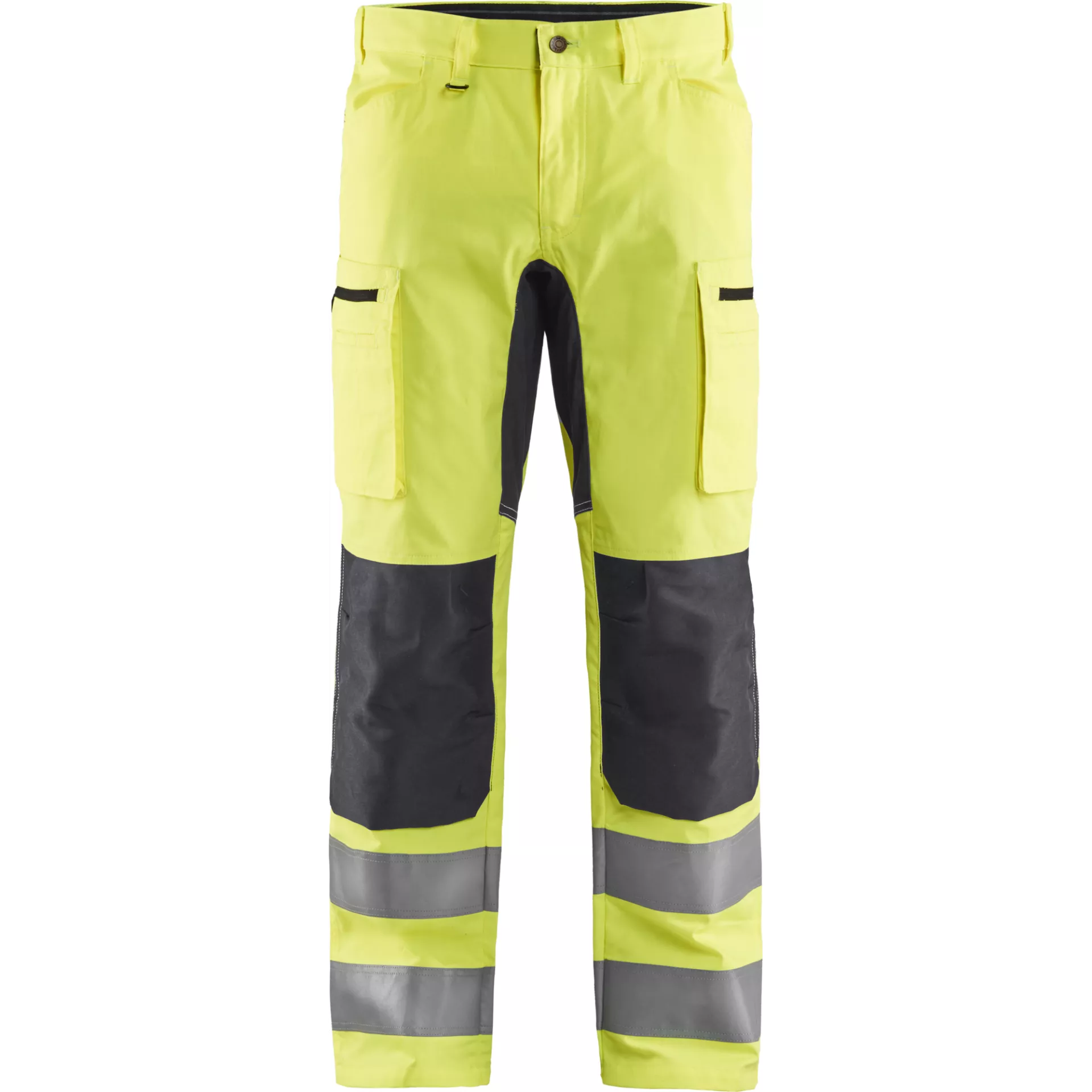Blåkläder 158518113396, High-Vis Stretch Trousers, High-Vis Yellow/Graphite Grey