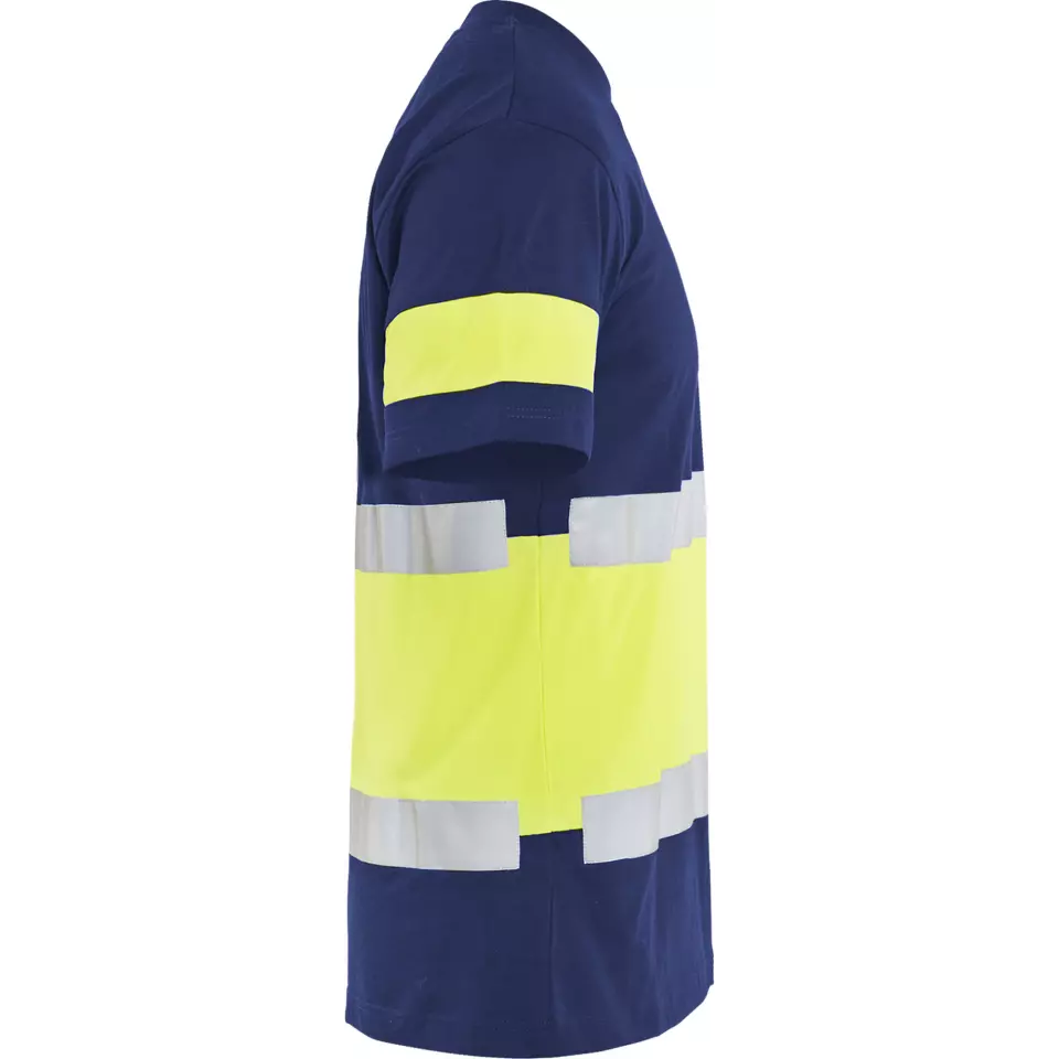 Blåkläder 338710308833, High-Vis T-Shirt, Navy Blue/Hi-Vis Yellow, image 2, gallery thumbnail