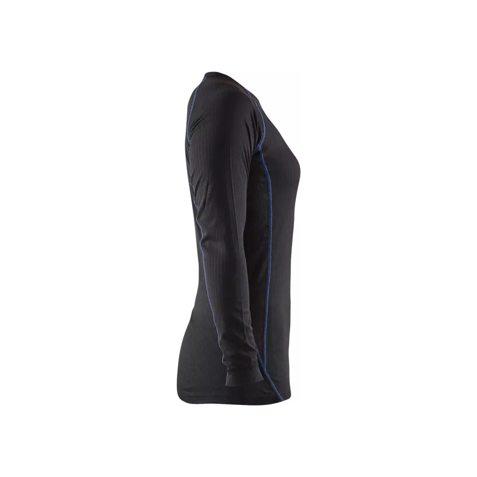 Blåkläder 720217079985, LIGHT Women's Base Layer Set, Black/Bright Blue, image 6, gallery thumbnail