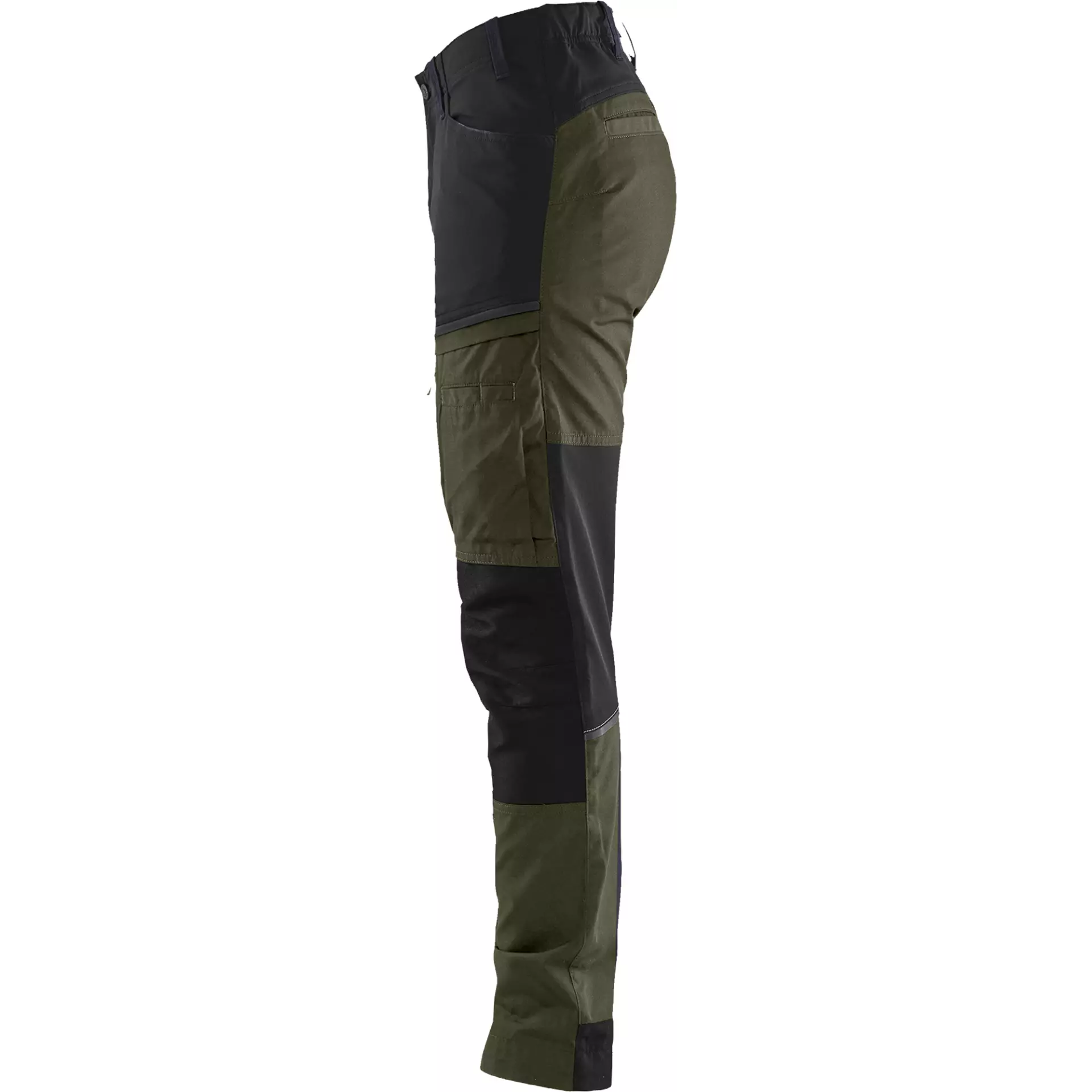Blåkläder 716618454298, Women's Stretch Work Pants, Forest Green/Black, image 2