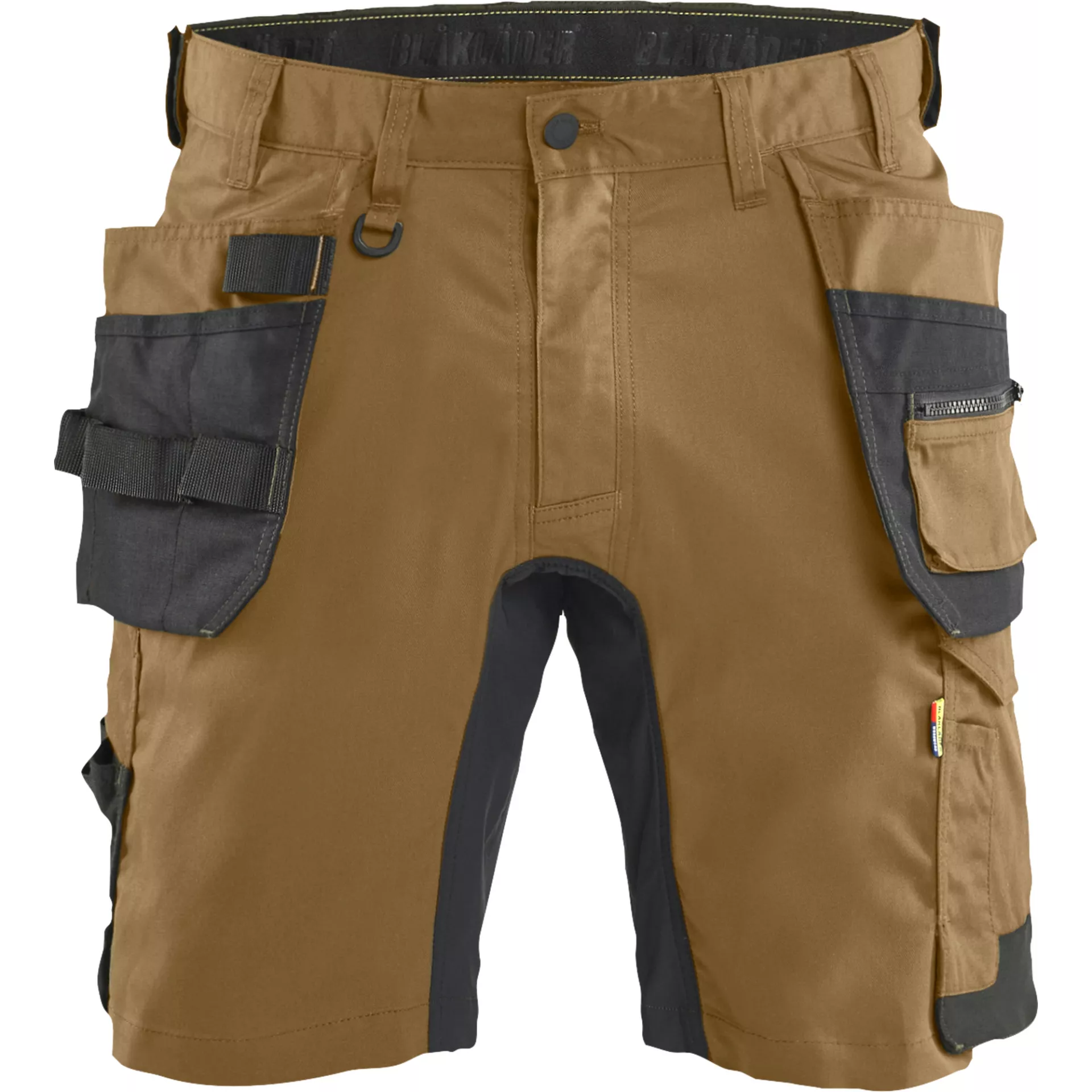 Blåkläder 175218327699, Stretch Holster Pocket Shorts, Nougat/Black