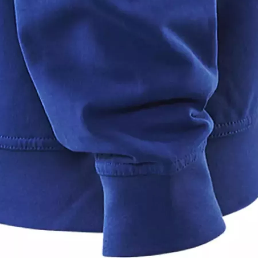 **Ribbed Cuffs** keep sleeves snug and warmth locked in without restricting comfort.