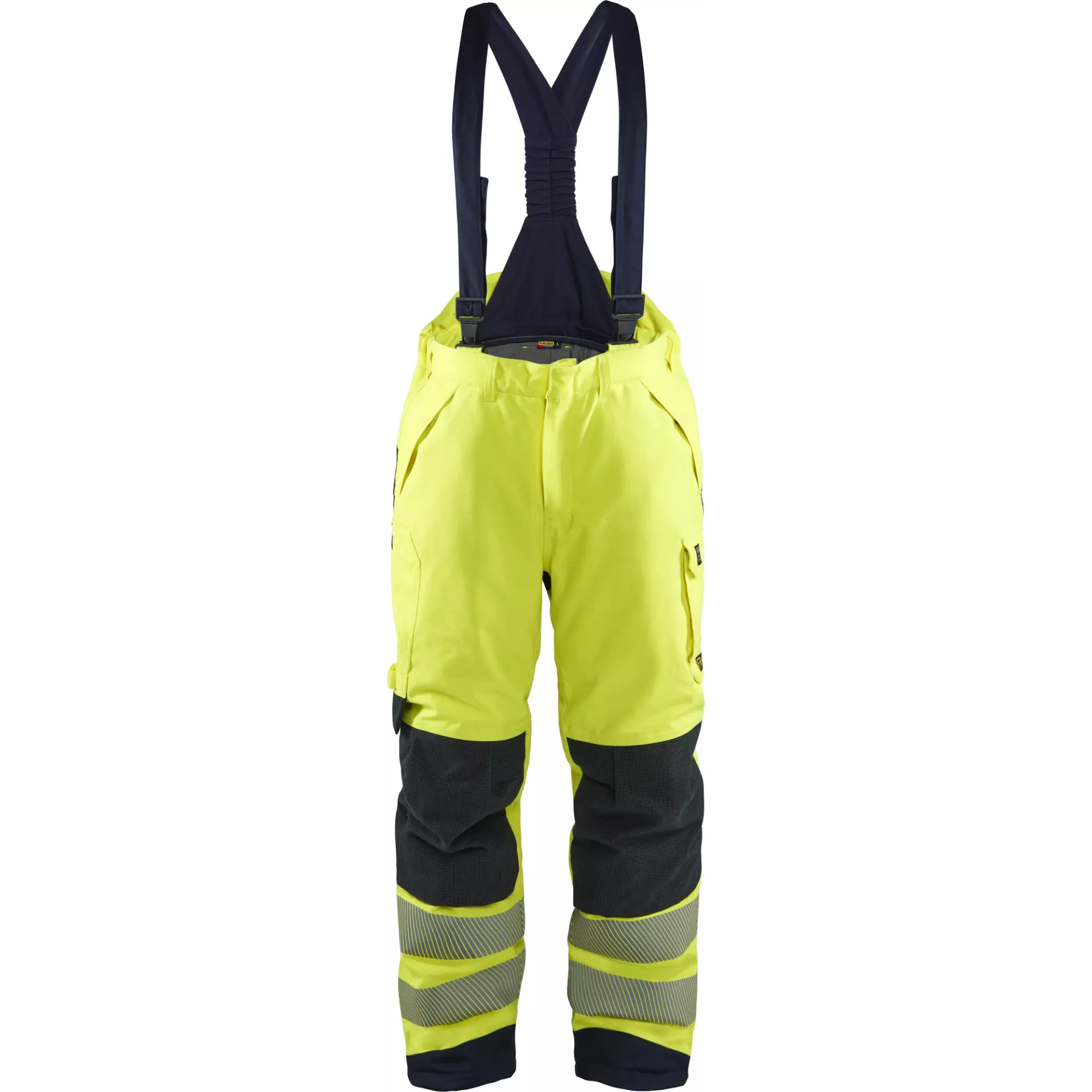 Blåkläder 181715343389, Multinorm Winter Trousers, Inherent Flame Protection, Yellow/Navy