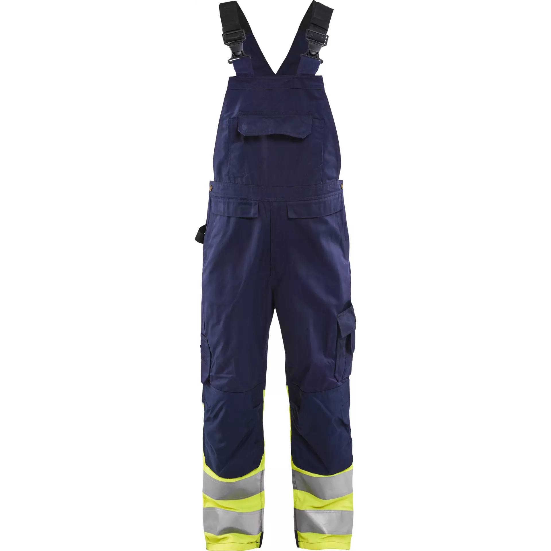 Blåkläder 266218008933, High-Vis Bib & Brace, Navy/Hi-Vis Yellow