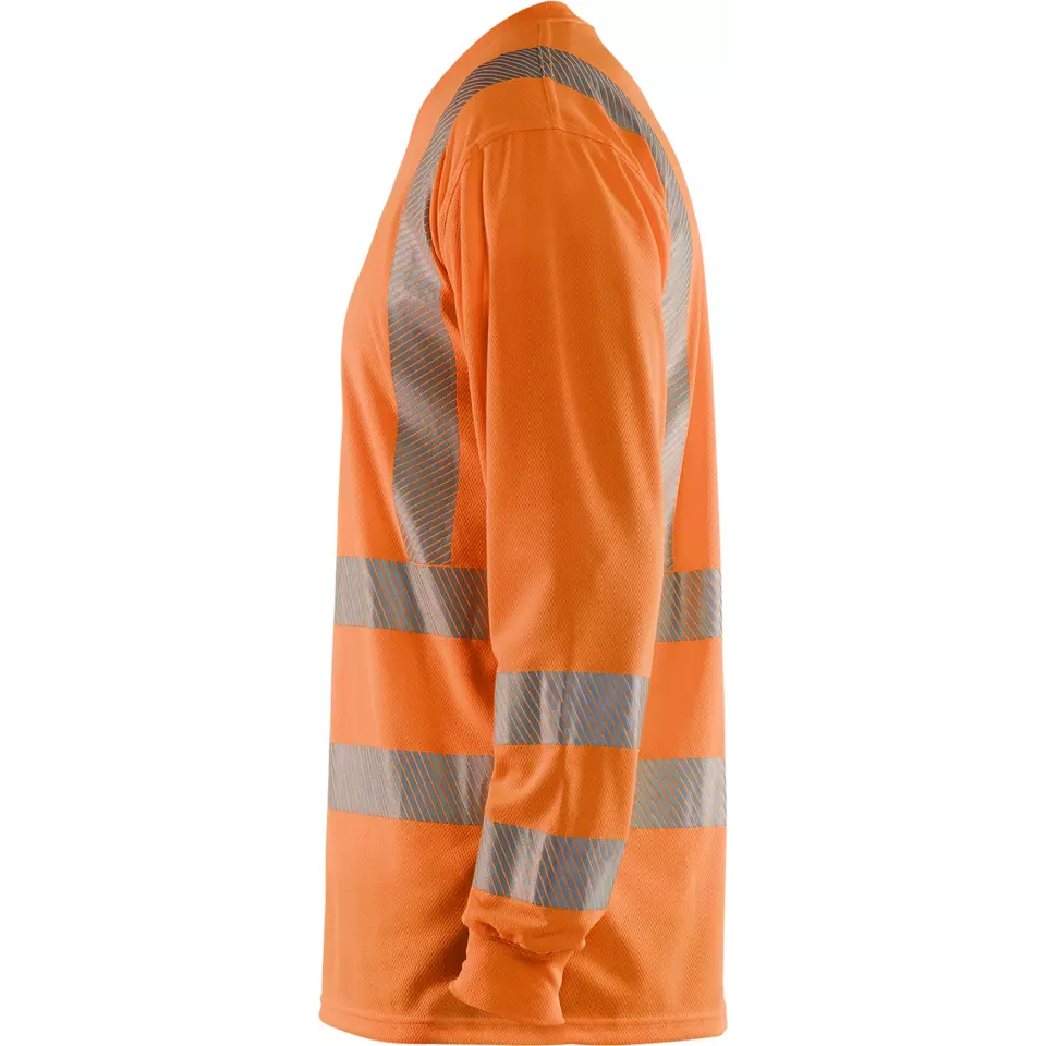 Blåkläder 338510135300, High-Vis Long-Sleeve T-Shirt With UV Protection, Hi-Vis Orange, image 3, gallery thumbnail
