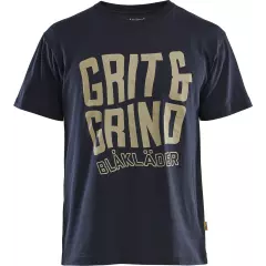 942110428600, Blåkläder Grit and Grind T-Shirt, Dark Blue
