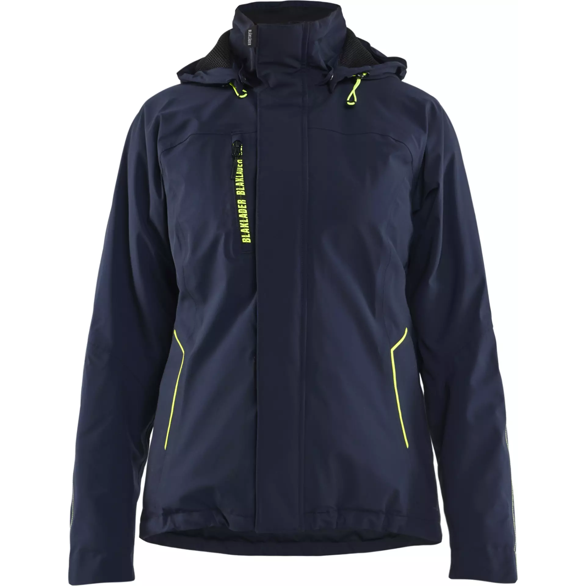 Blåkläder 440819178633, Women's Light Stretch Winter Jacket, Dark Blue/Yellow