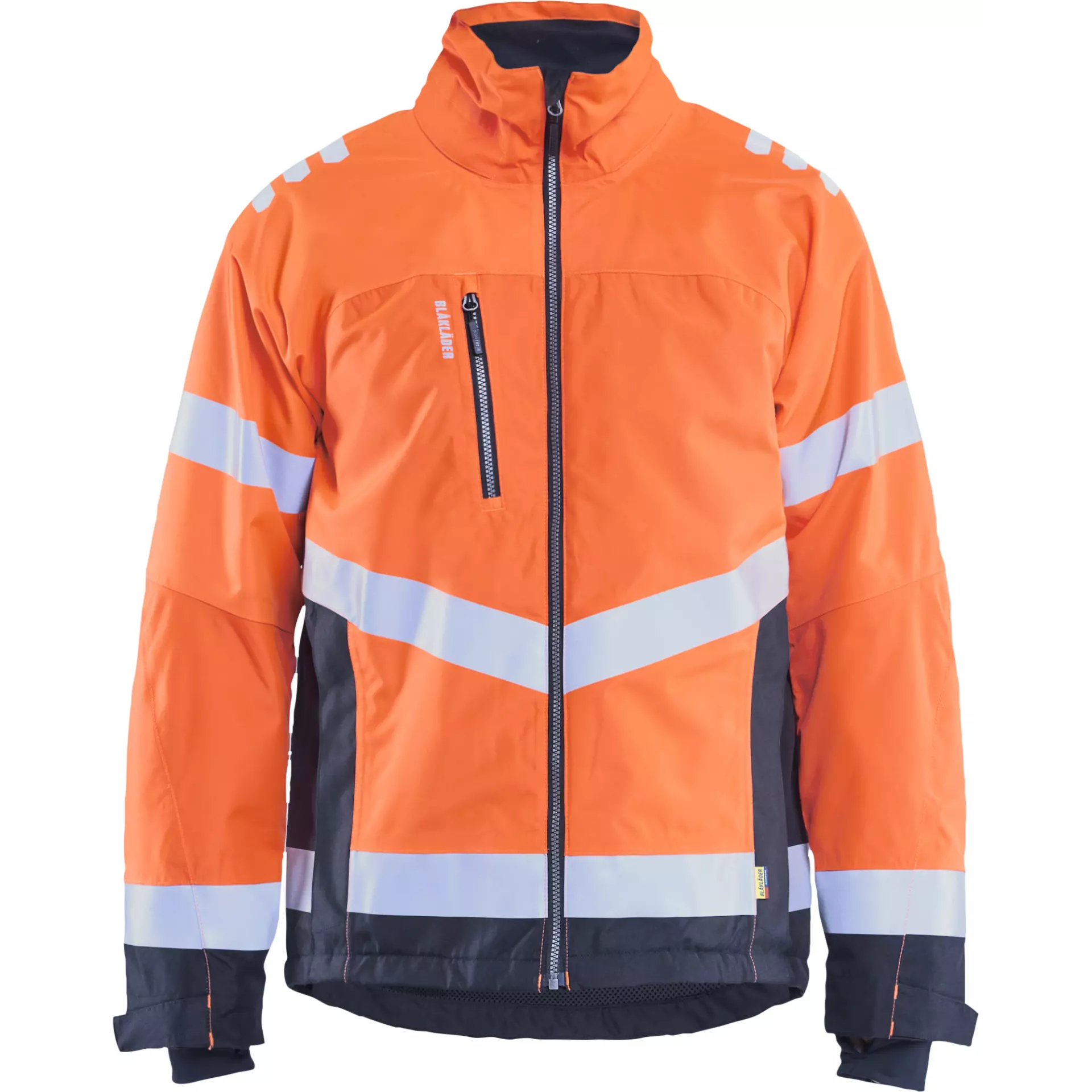 Blåkläder 478019775389, High-Vis Winter Jacket With Light Lining, Hi-Vis Orange/Dark Navy
