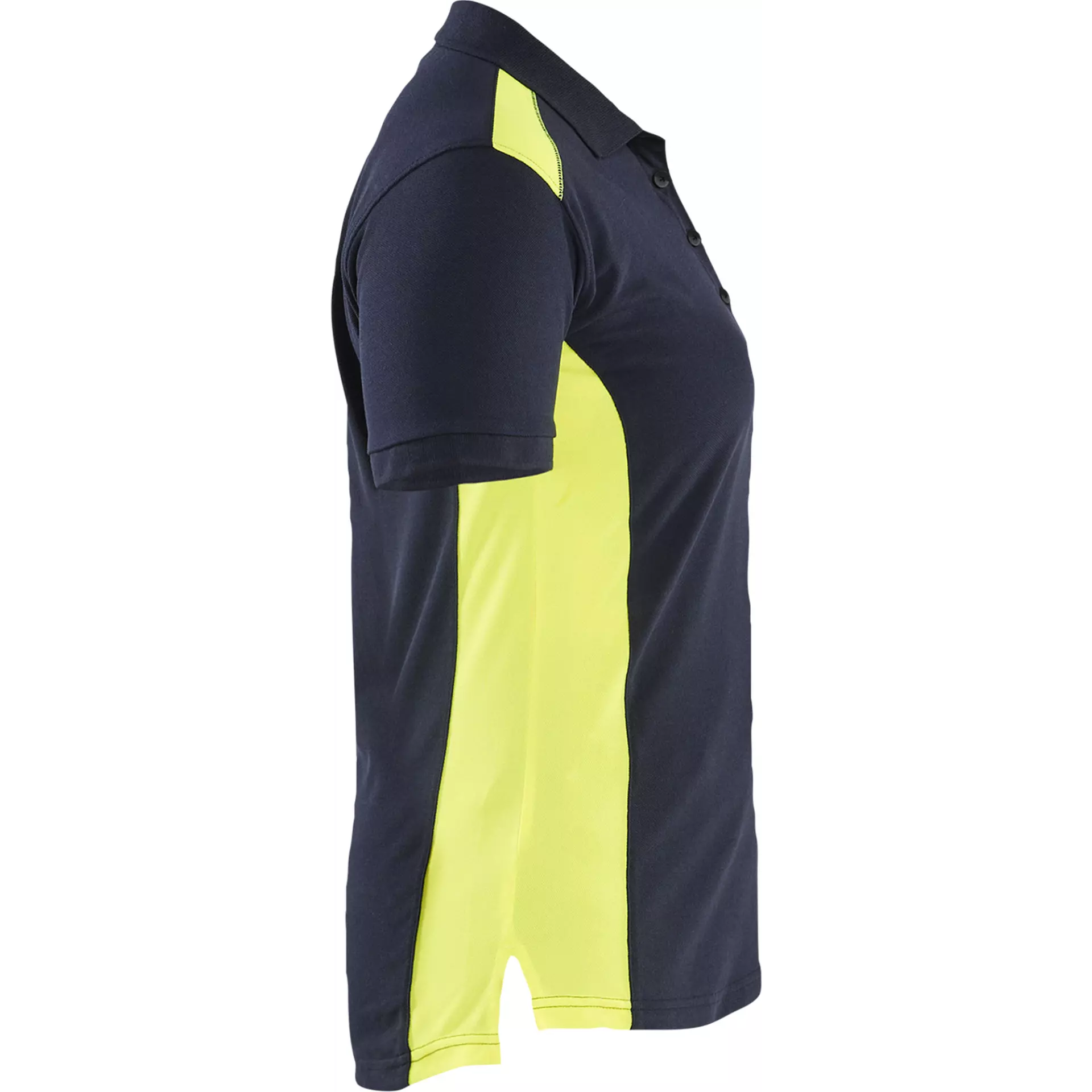 Blåkläder 339010508633, Women's Polo Shirt, Navy Blue/Yellow, image 2