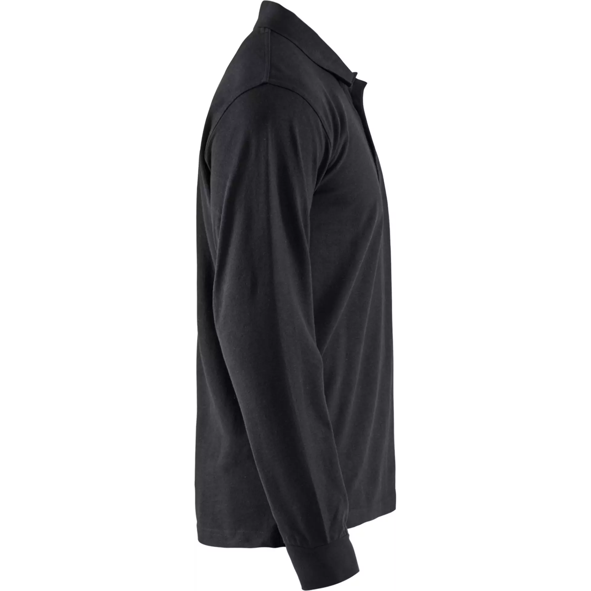 Blåkläder 338810509900, Long Sleeve Pique Polo Shirt, Black, image 2