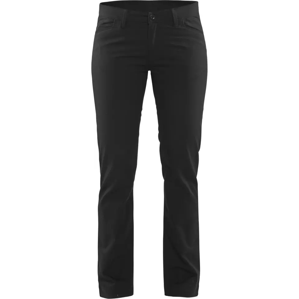 Blåkläder 716518309900, Women's Stretch Chinos, Black, image 1, gallery thumbnail