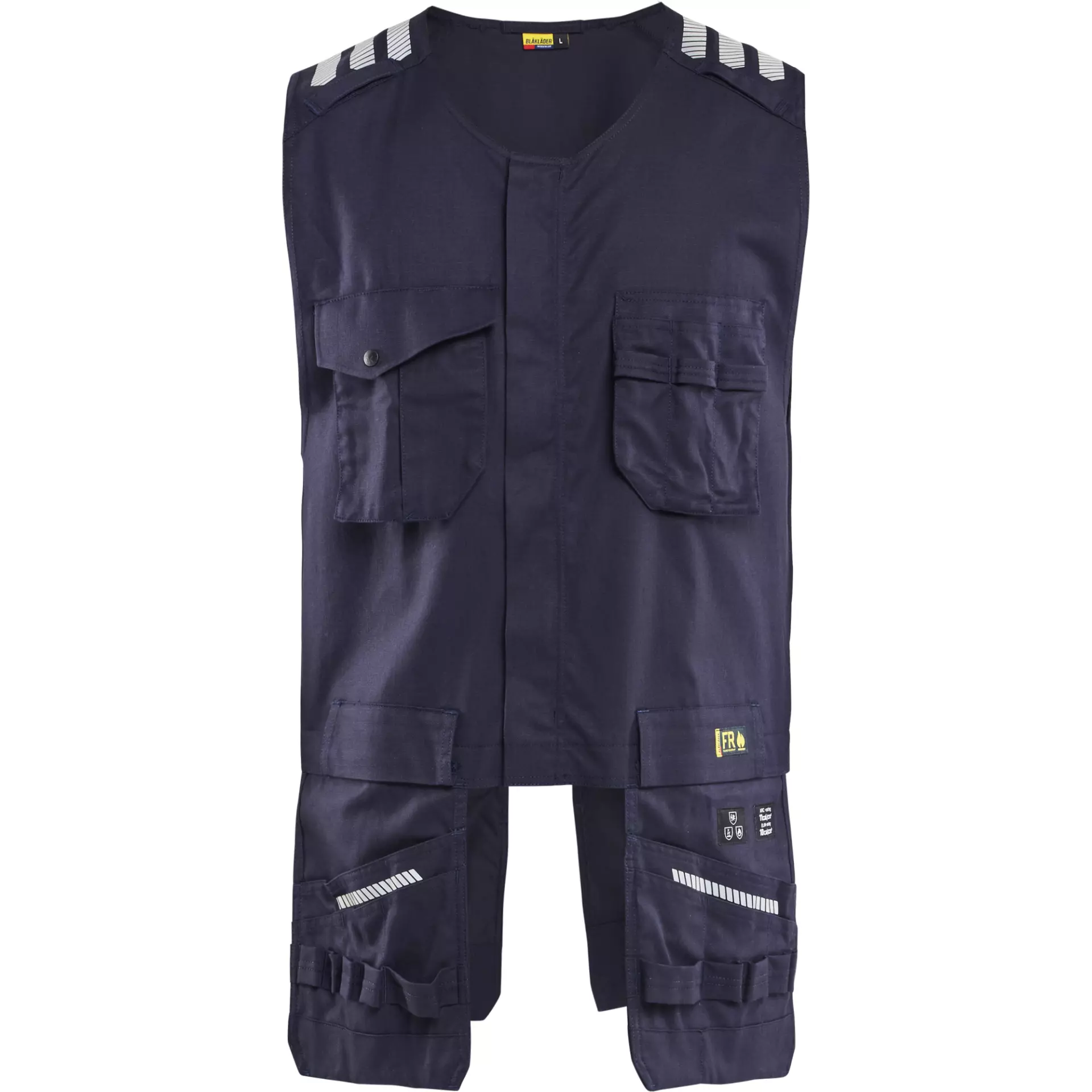 Blåkläder 303915128900, Tool Vest With Hanging Pockets With Inherent Flame Protection, Dark Blue