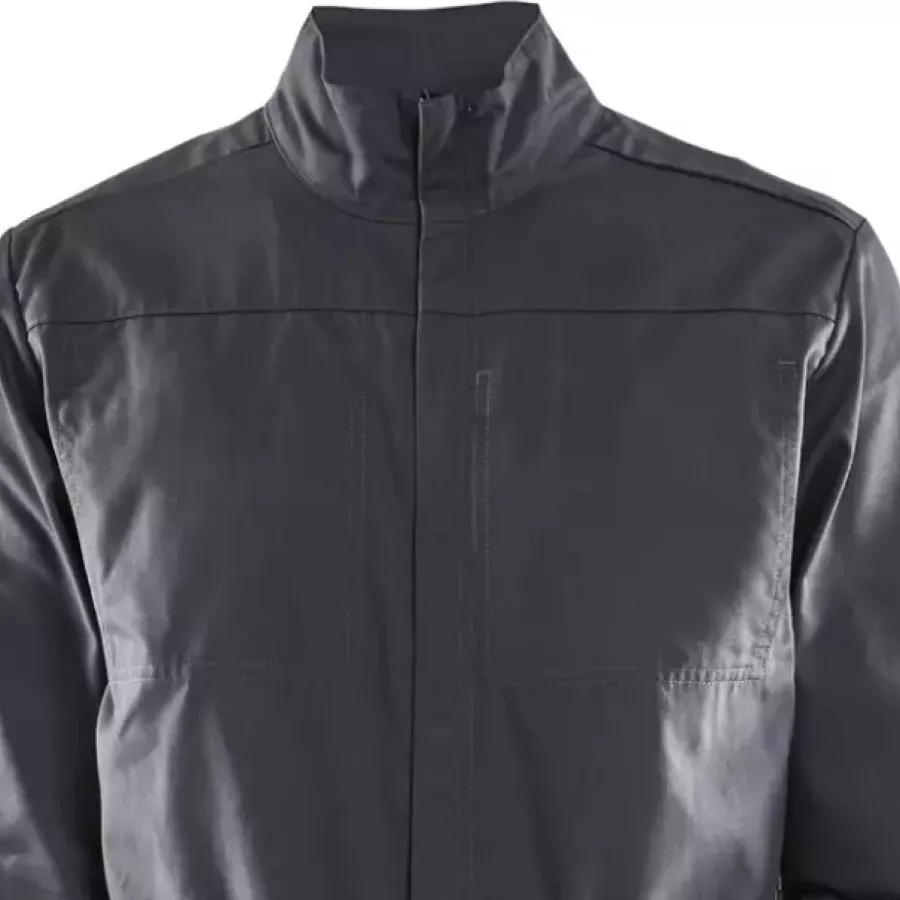 **Hidden Two-Way Metal Zipper** allows quick, secure closure without compromising a clean, professional look.