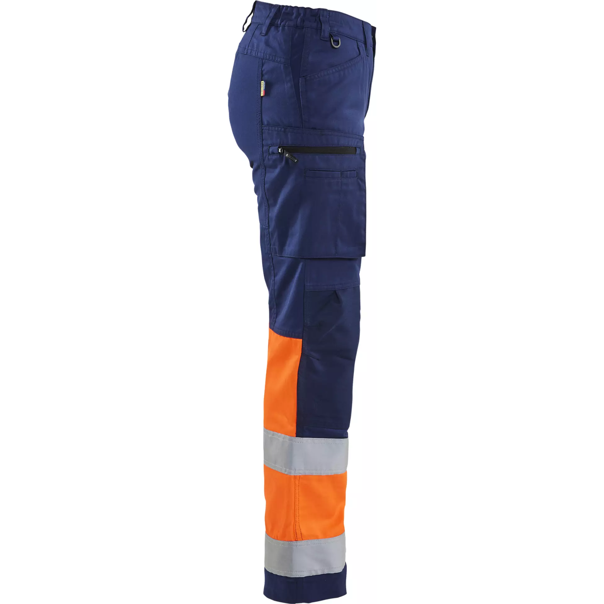 Blåkläder 716118118953, Women's High-Vis Stretch Pants, Dark Blue/Hi-Vis Orange, image 2
