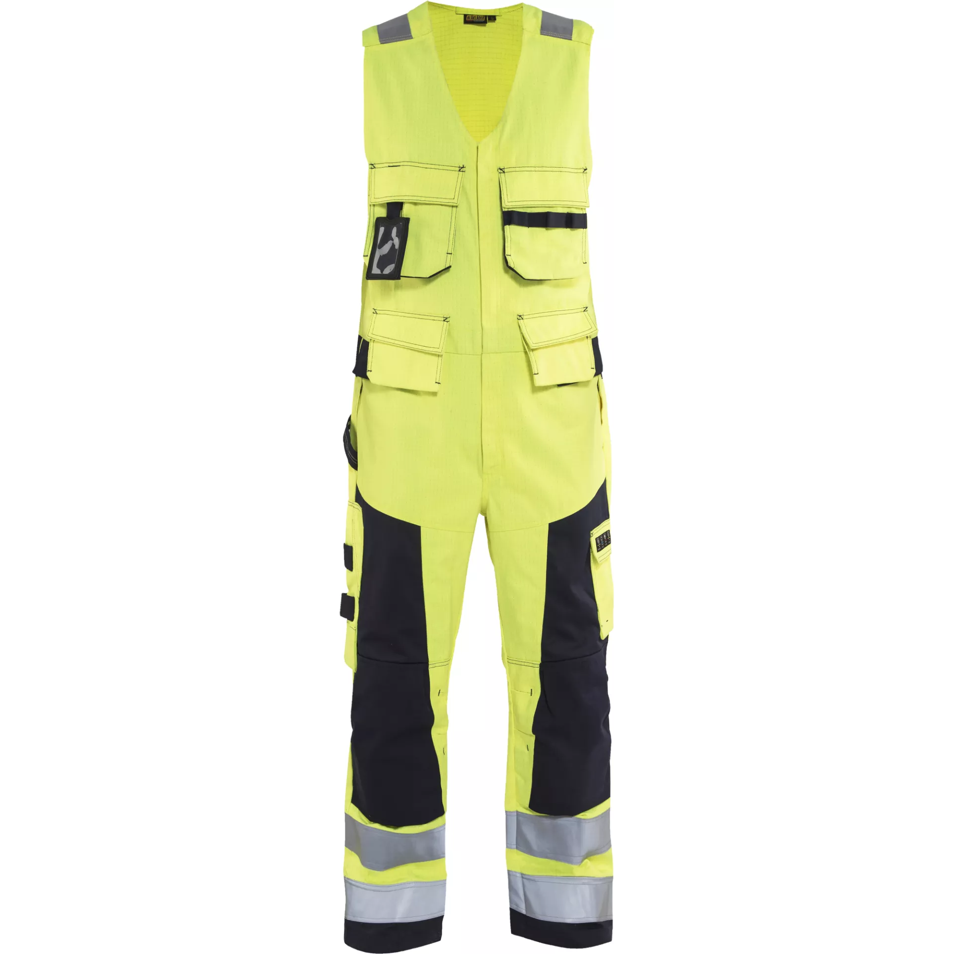 Blåkläder 267815143389, Multinorm Bib Overall, Hi-Vis Yellow/Navy