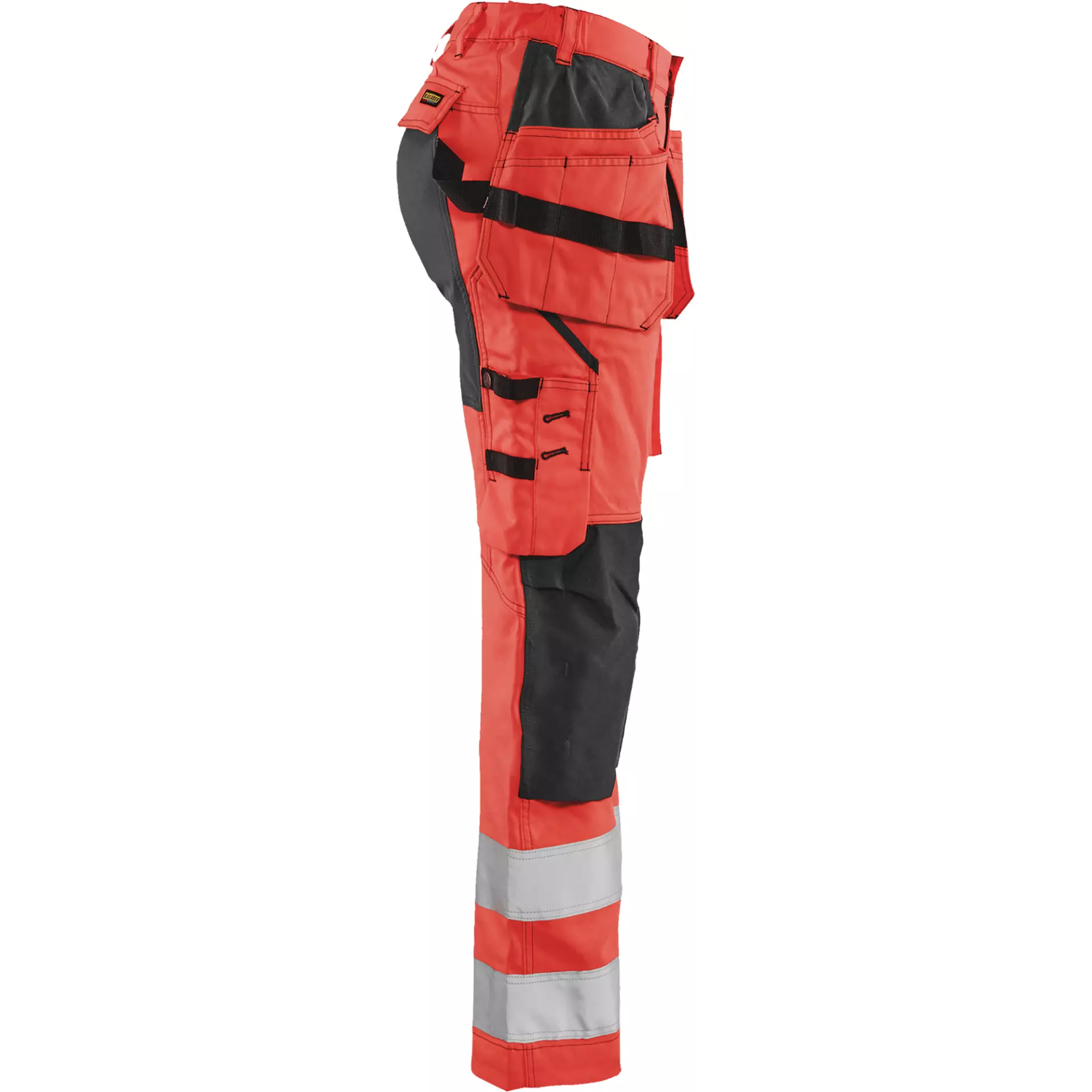 Blåkläder 716318115599, Women's High-Vis Holster Pants, Stretch, Hi-Vis Red/Black, image 2
