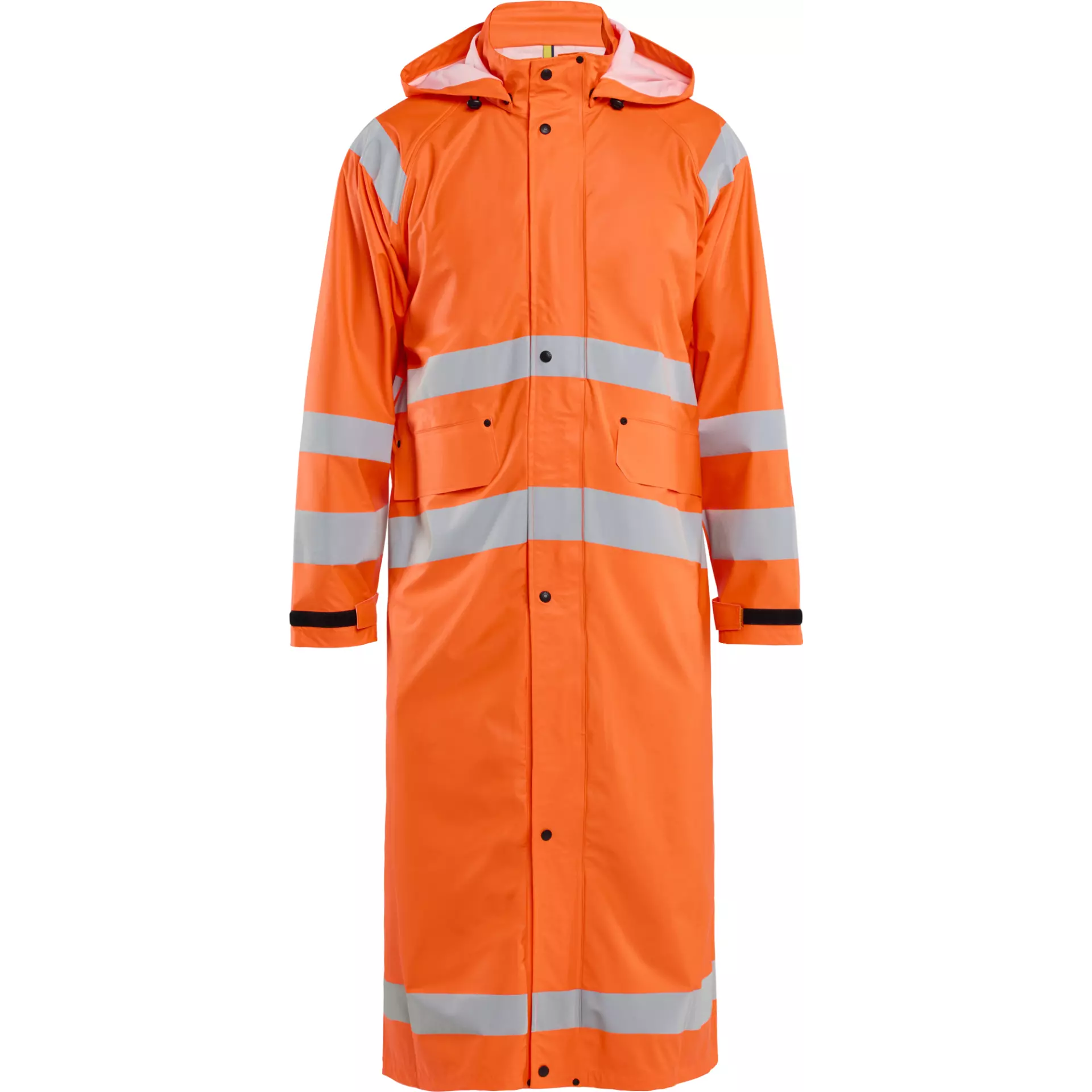 Blåkläder 432520005300, Hi-Vis Long Raincoat, Class 1, Hi-Vis Orange