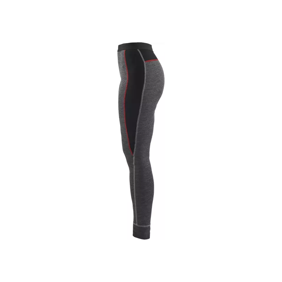 Blåkläder 724517369699, XWARM Women's Long Base Layer Pants, 100% Merino Wool, Gray/Black, image 5, gallery thumbnail