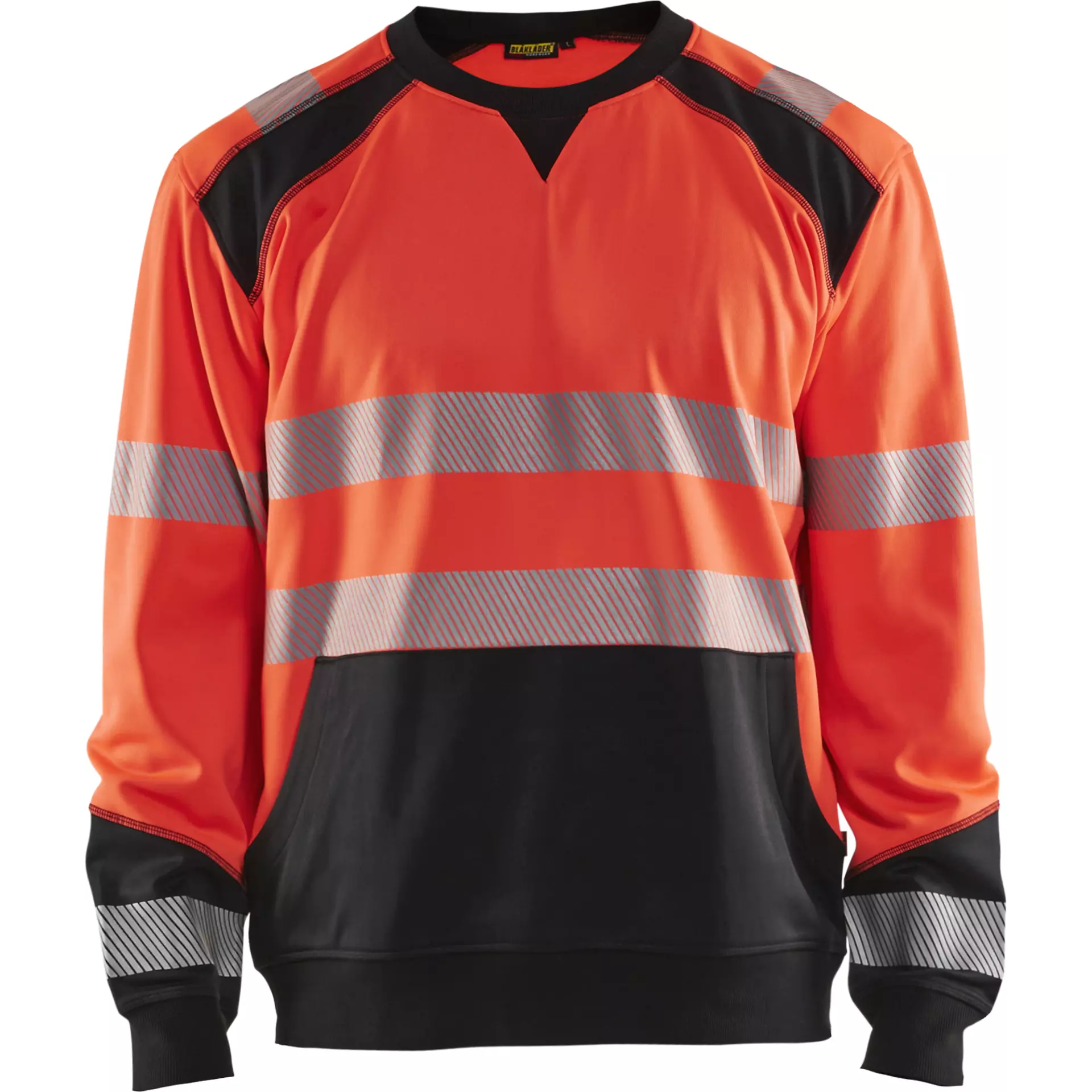 Blåkläder 354125285599, High Vis Sweatshirt, High Vis Red/Black