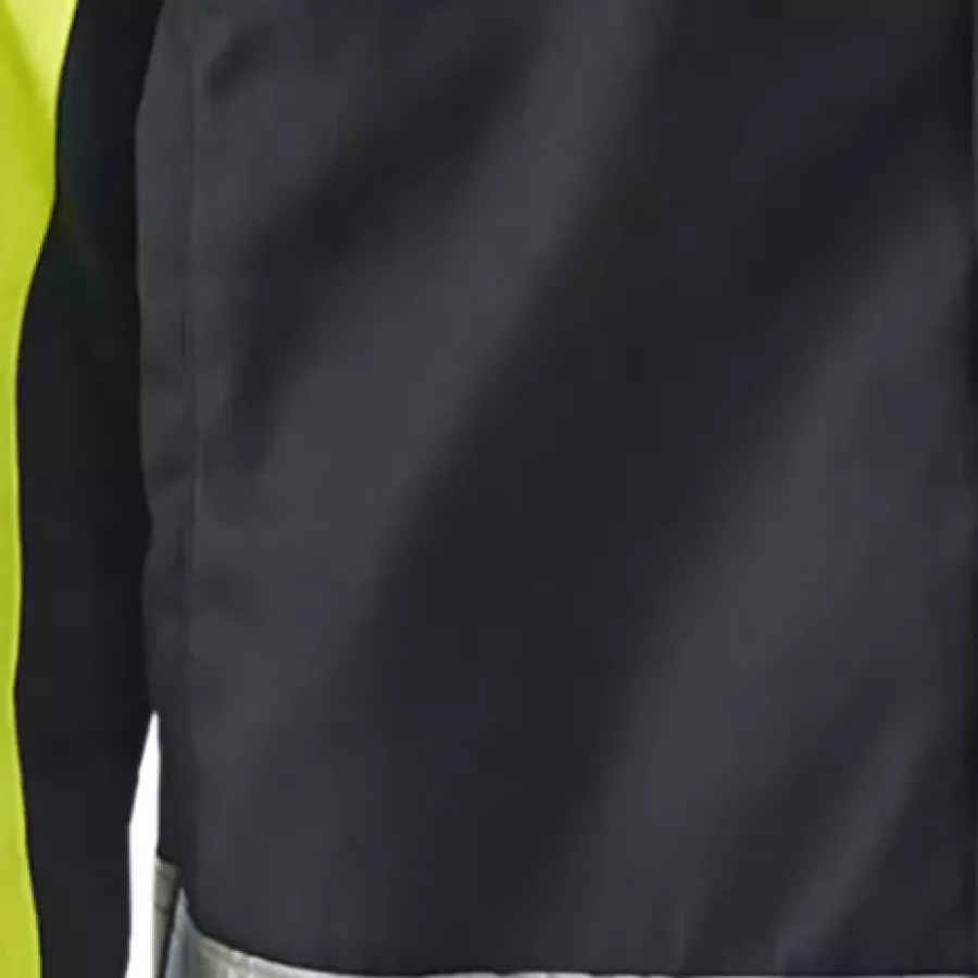 **Water and Dirt Repellent Material** helps you stay dry and looking clean throughout the workday.