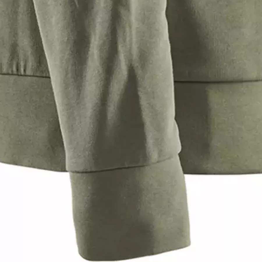 **Elastische Rippbündchen** sorgen für eine eng anliegende, bequeme Passform, die die Wärme nah hält.