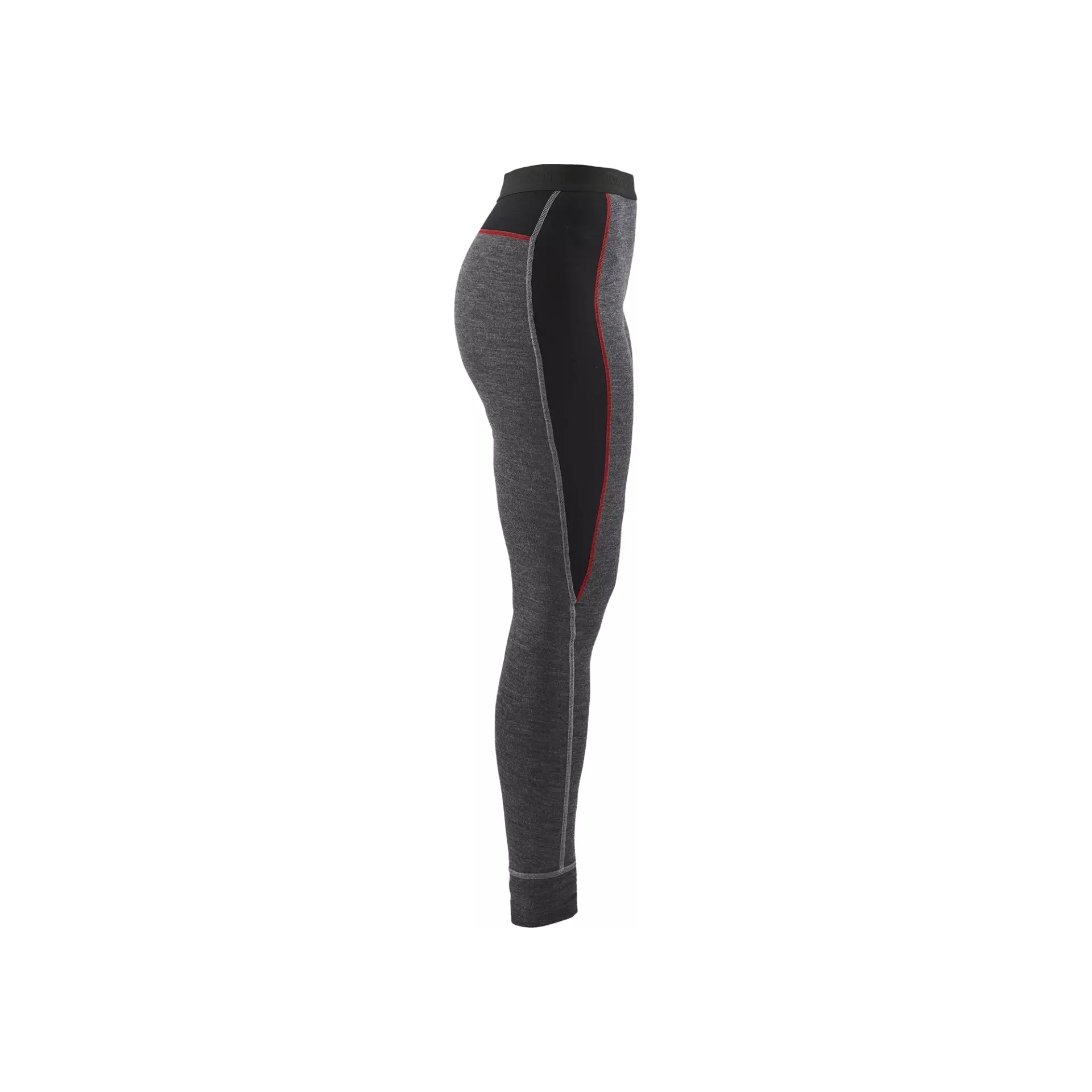 Blåkläder 724517369699, XWARM Women's Long Base Layer Pants, 100% Merino Wool, Gray/Black, image 4