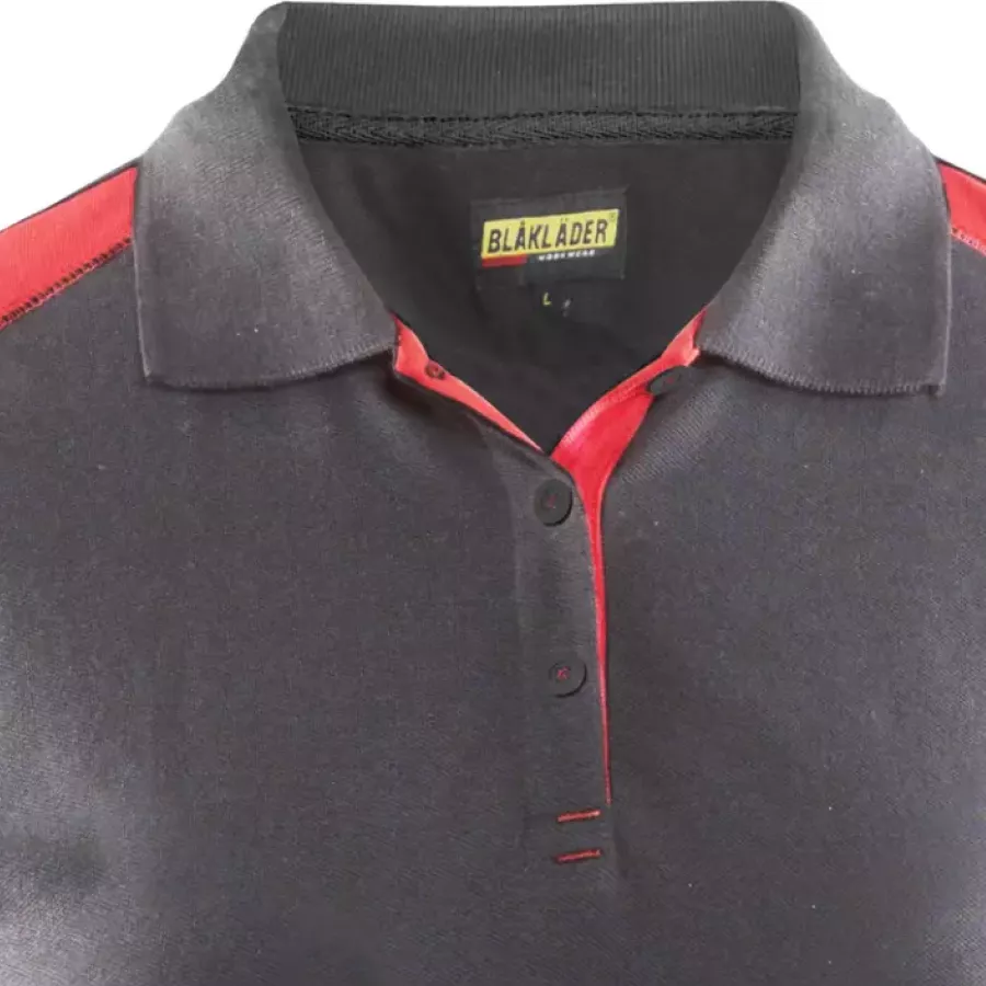 **Ribbed Collar with a Button Closure** gives you a polished look with a comfortable, adjustable fit.